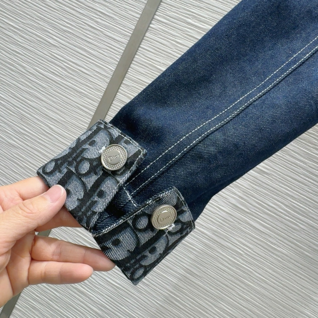 CD 2025 Denim Jacket Blue Cotton