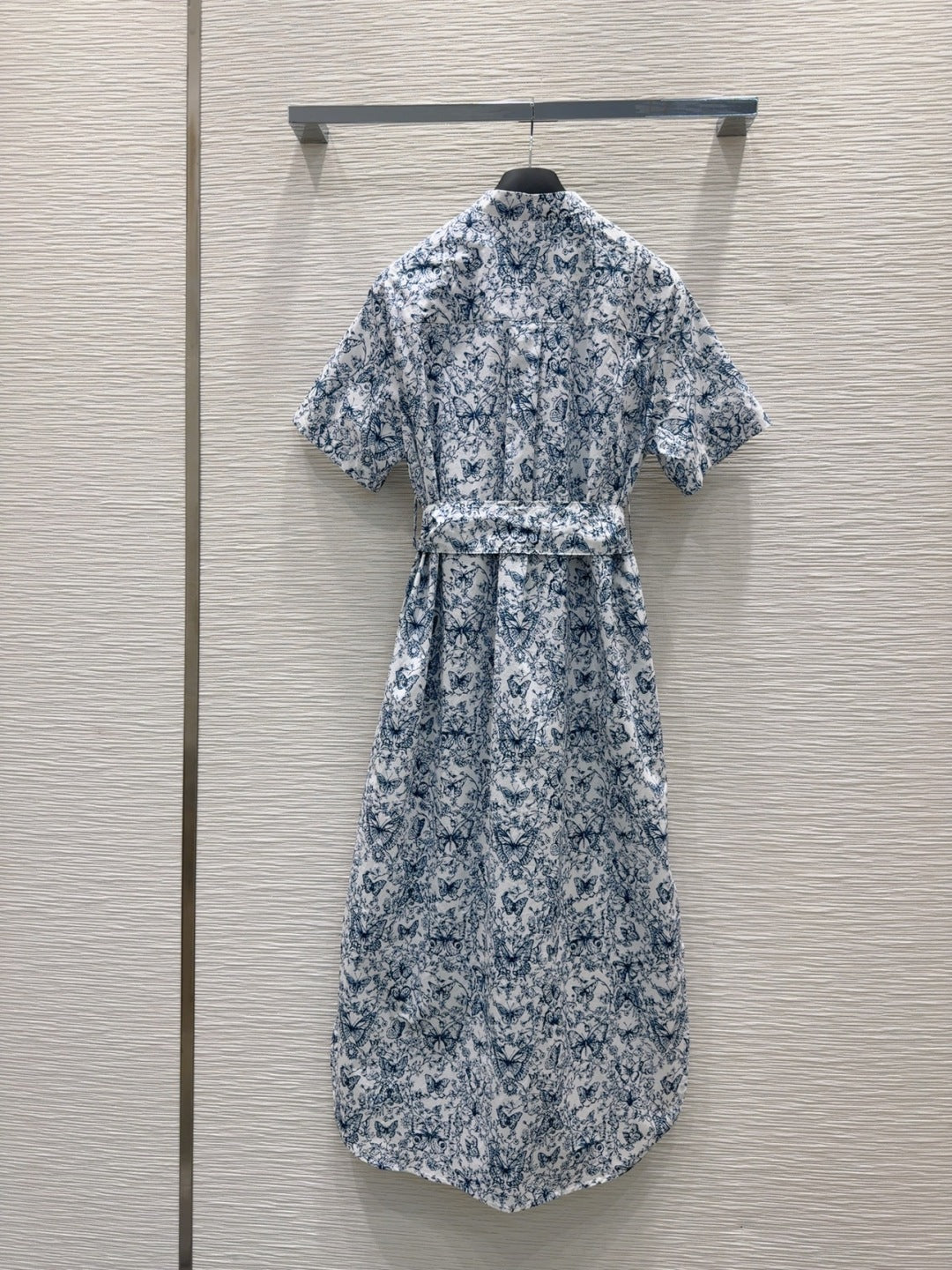 CD 2025 Butterfly Dress White Blue Cotton