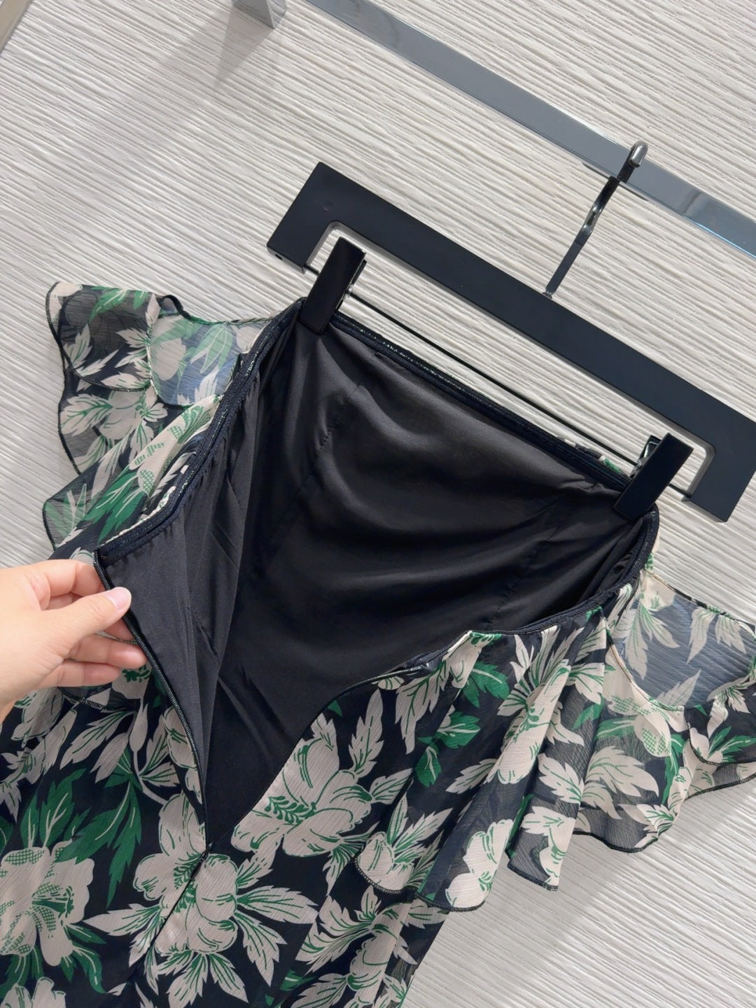 Loewe 2025 Floral Skirt Polyester Fiber