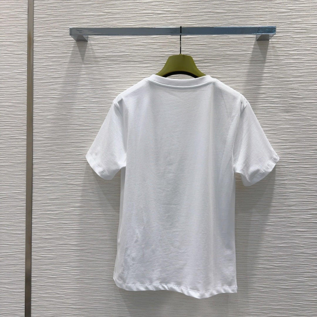 Gucci 2025 Heart T-shirt White Cotton