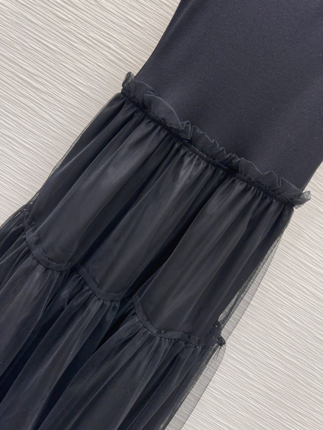 CD 25 Vest Dress Black Cotton Polyester