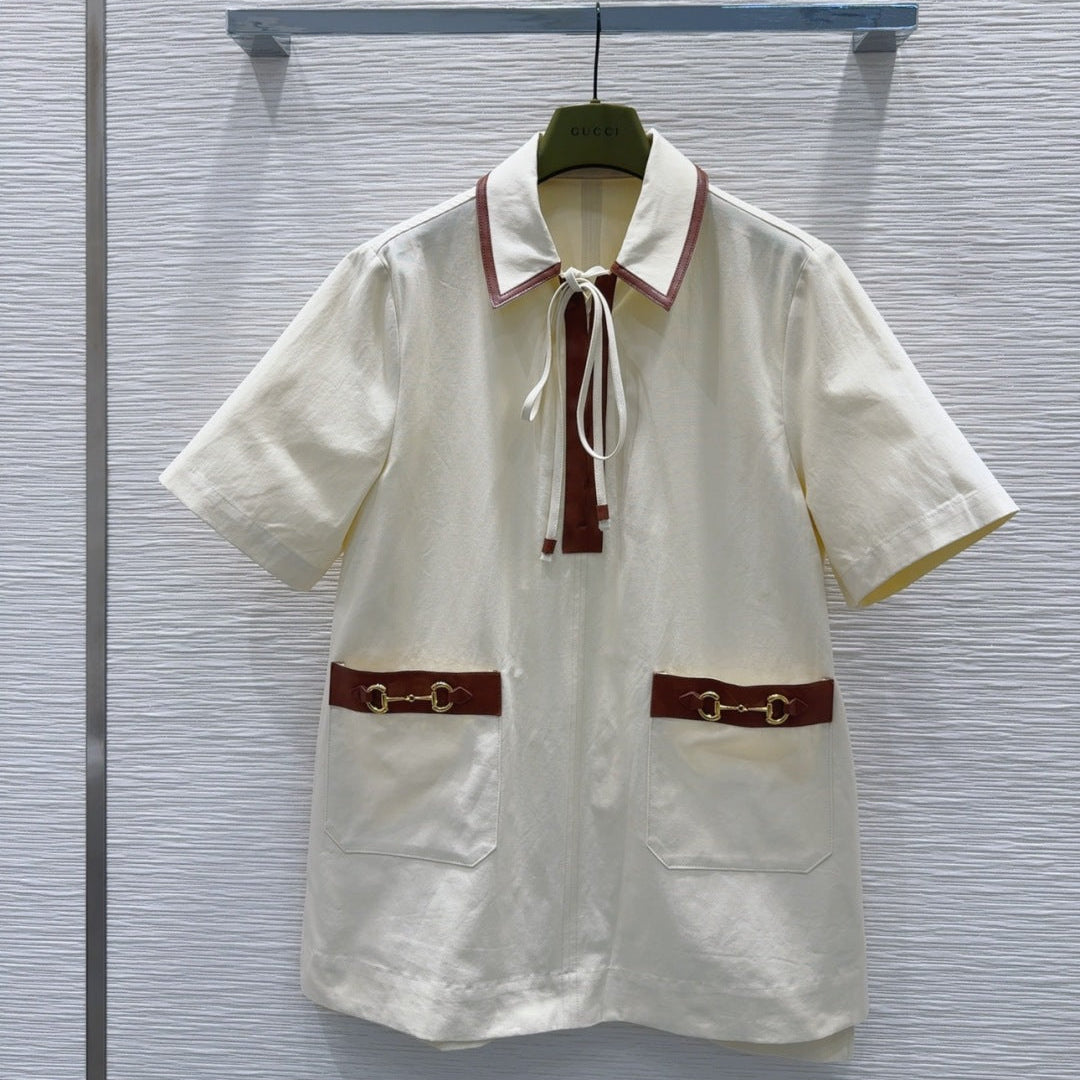 Gucci 25 Dress Beige Cotton