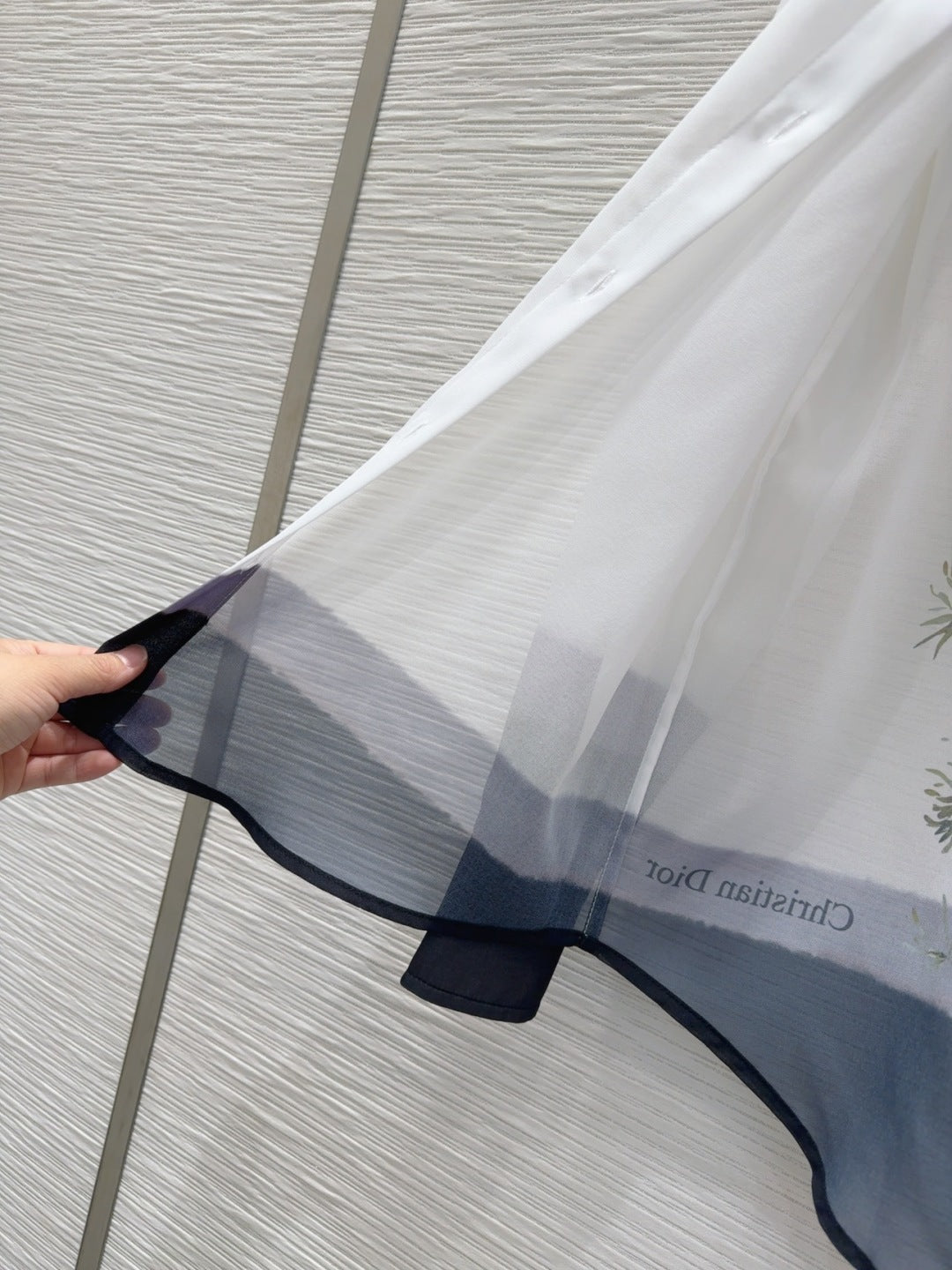 CD 25 Slightly Transparent Shirt White Polyester