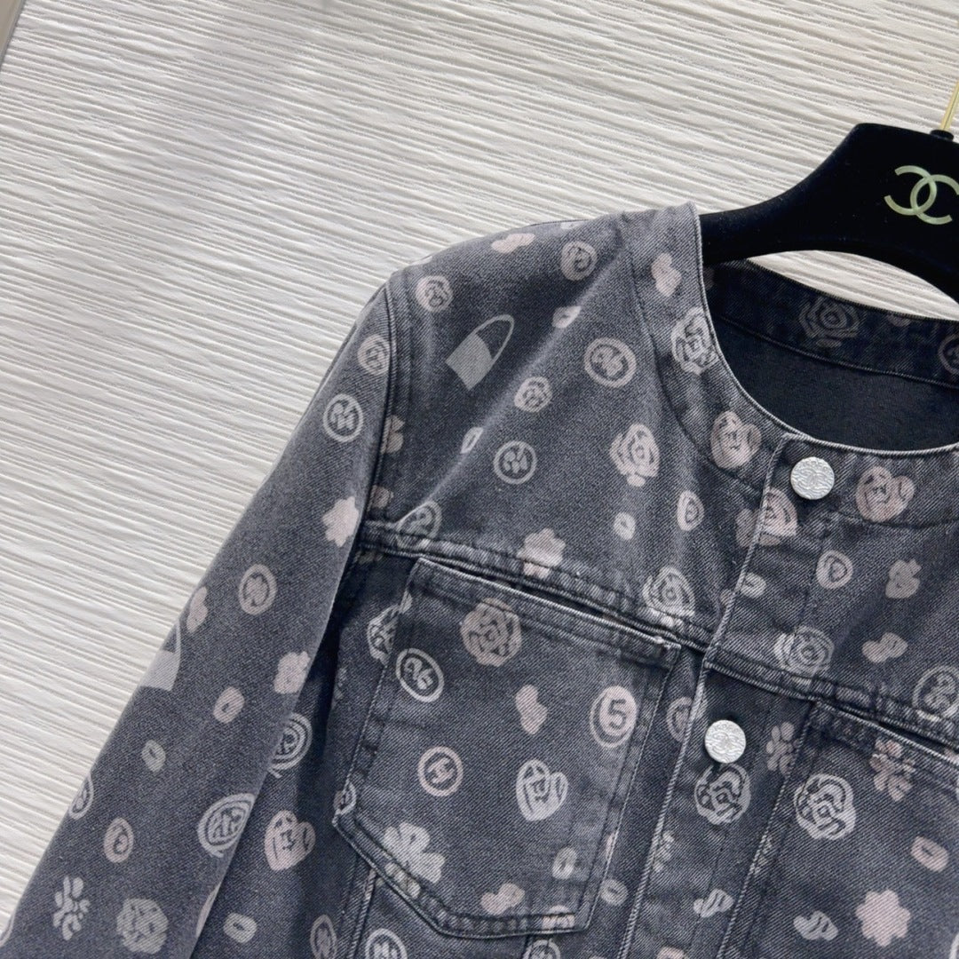 CC 25 Short Jacket  Black Cotton