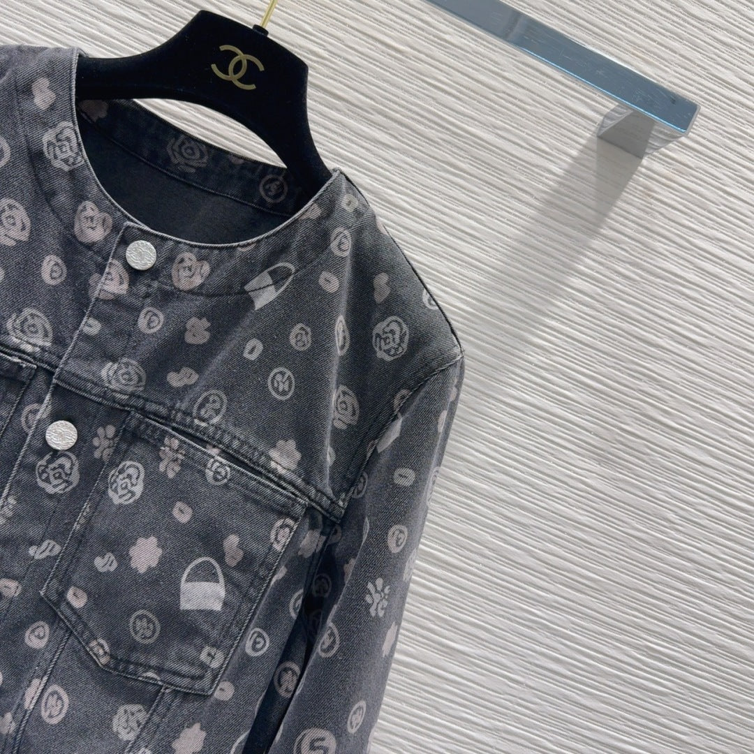 CC 25 Short Jacket  Black Cotton