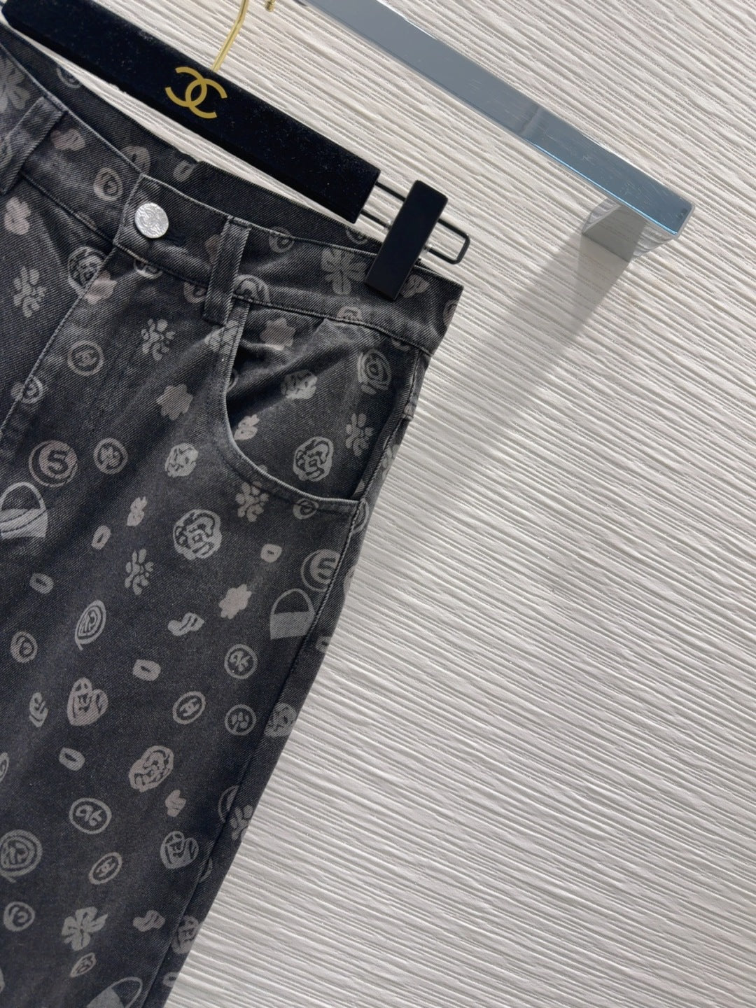 CC 25 Jeans Black Cotton