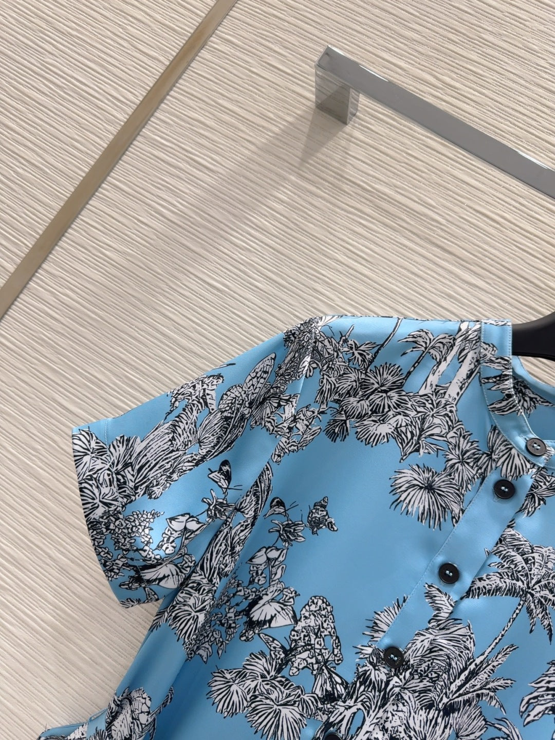 CD 25 Forest Dress Blue mix White Polyester