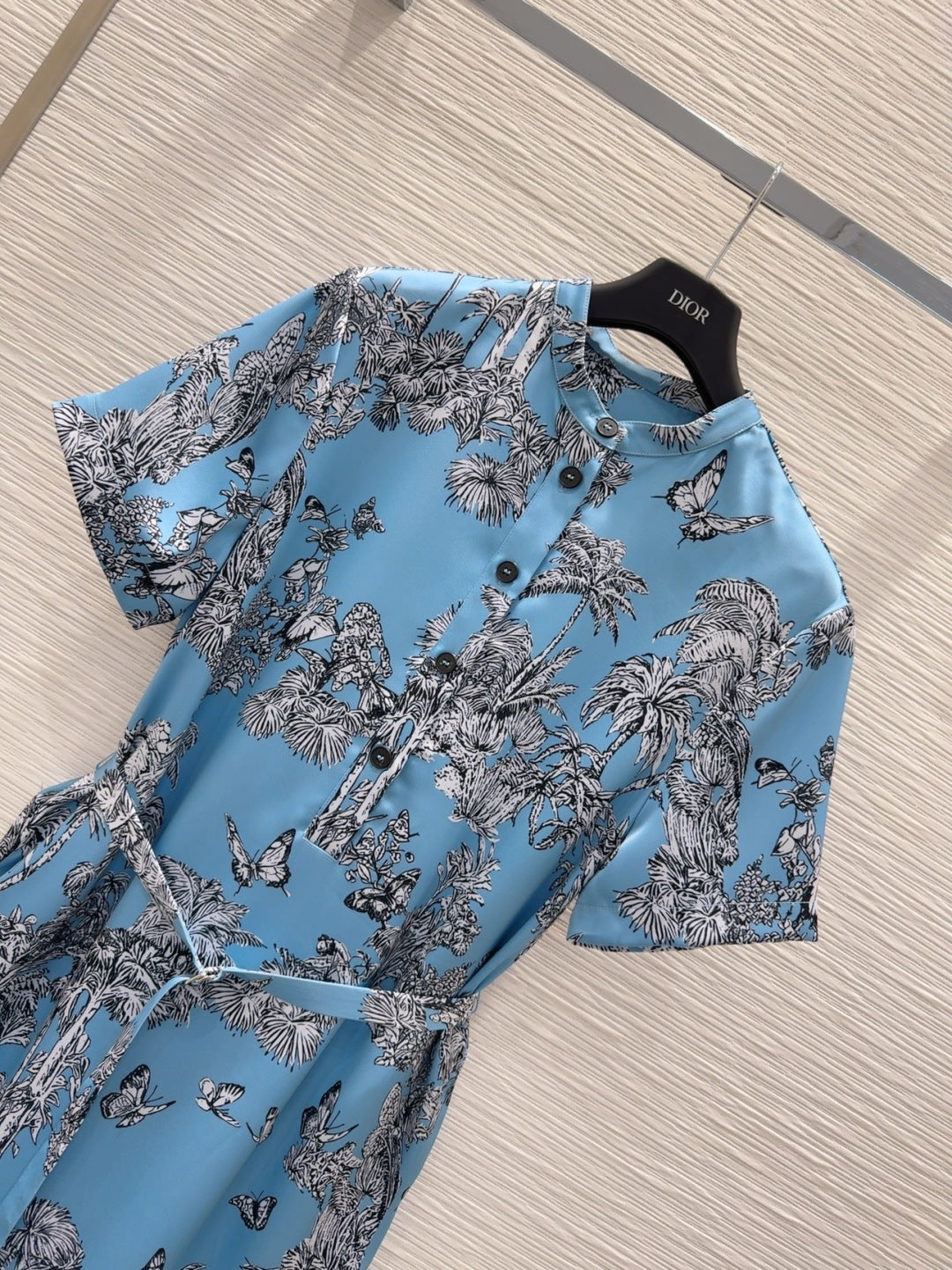 CD 25 Forest Dress Blue mix White Polyester