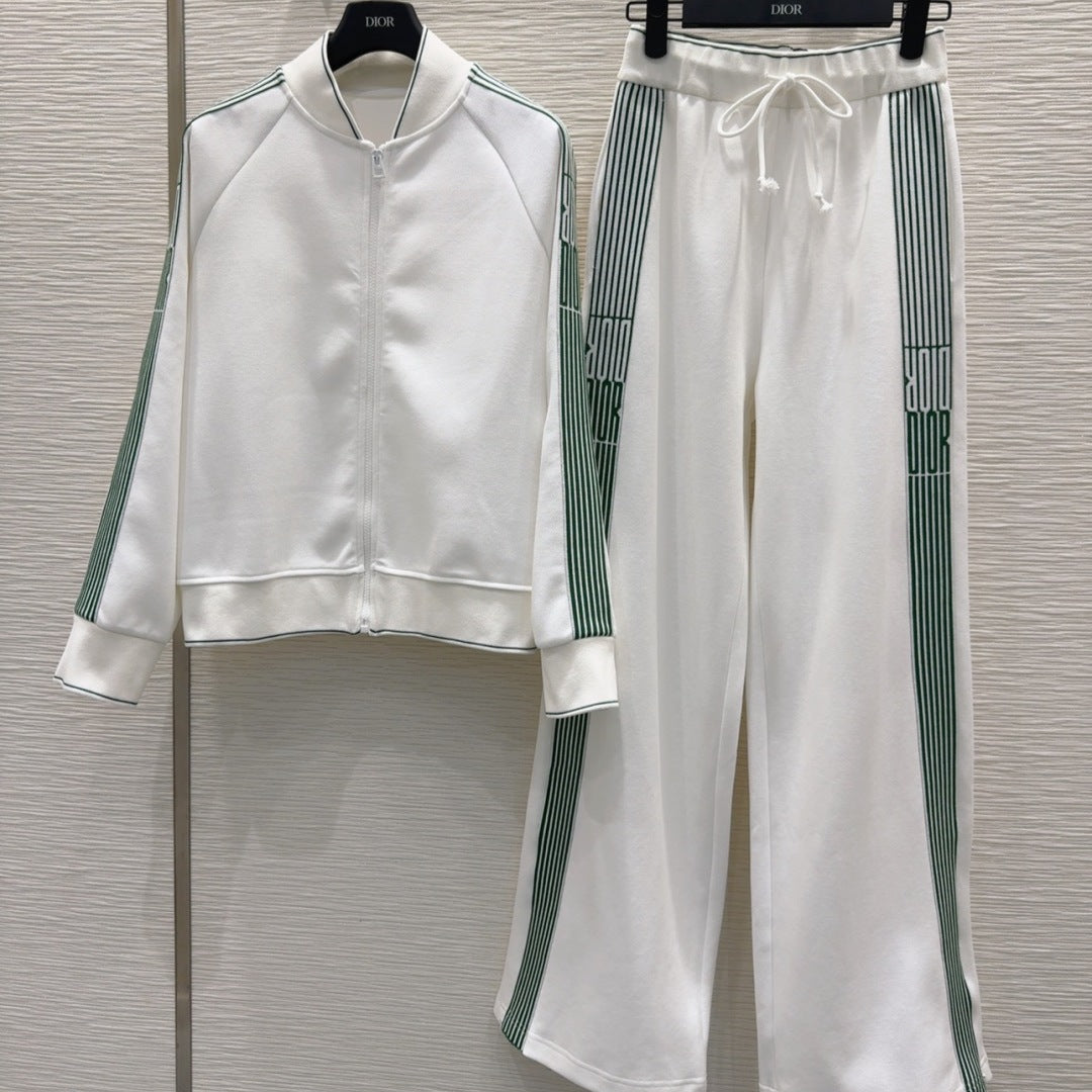 CD 25 Set White Green Cotton