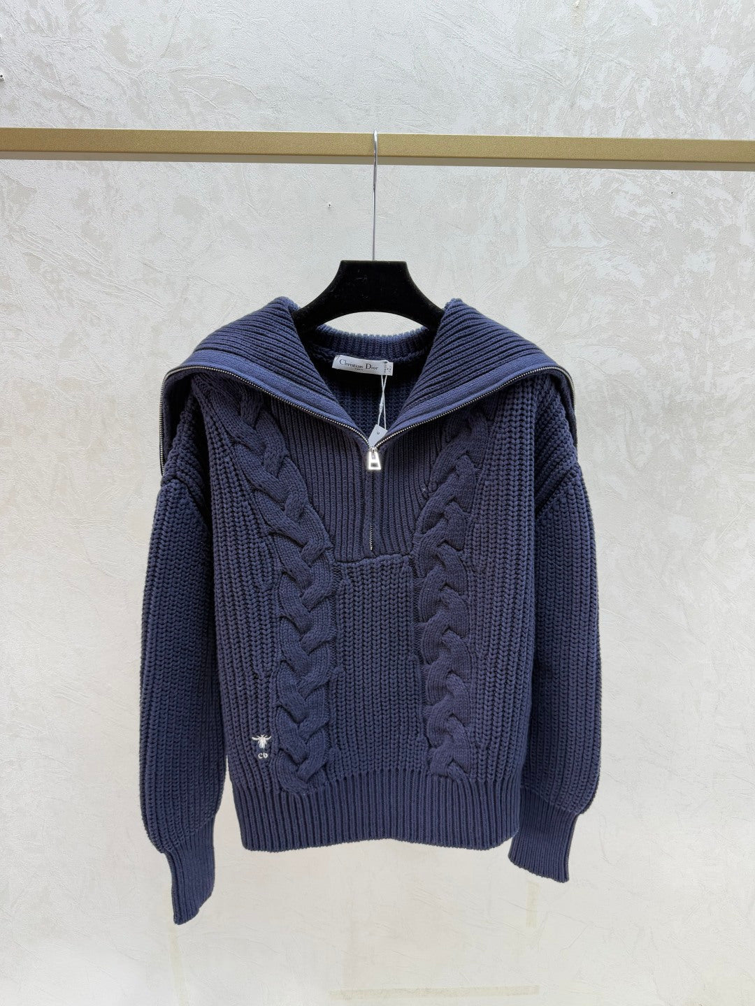 Dior 2025 Alps Zipped Mock Neck Sweater Wool