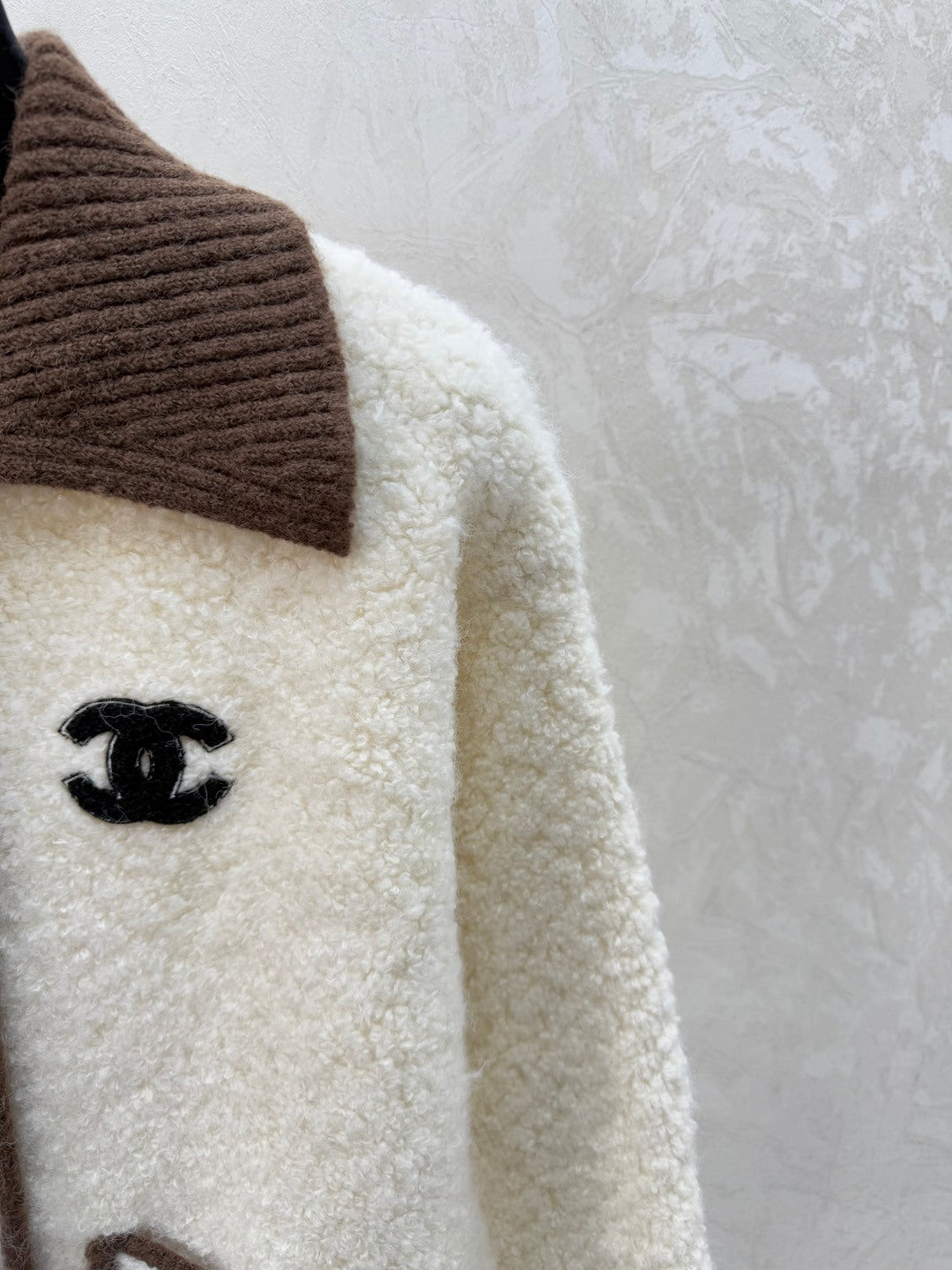 Chanel 2025 Jacket Brown and White Wool 716297