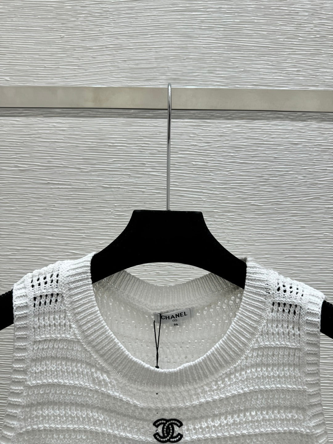 Chanel 2026 Tassel Knit Vest Cotton 264003