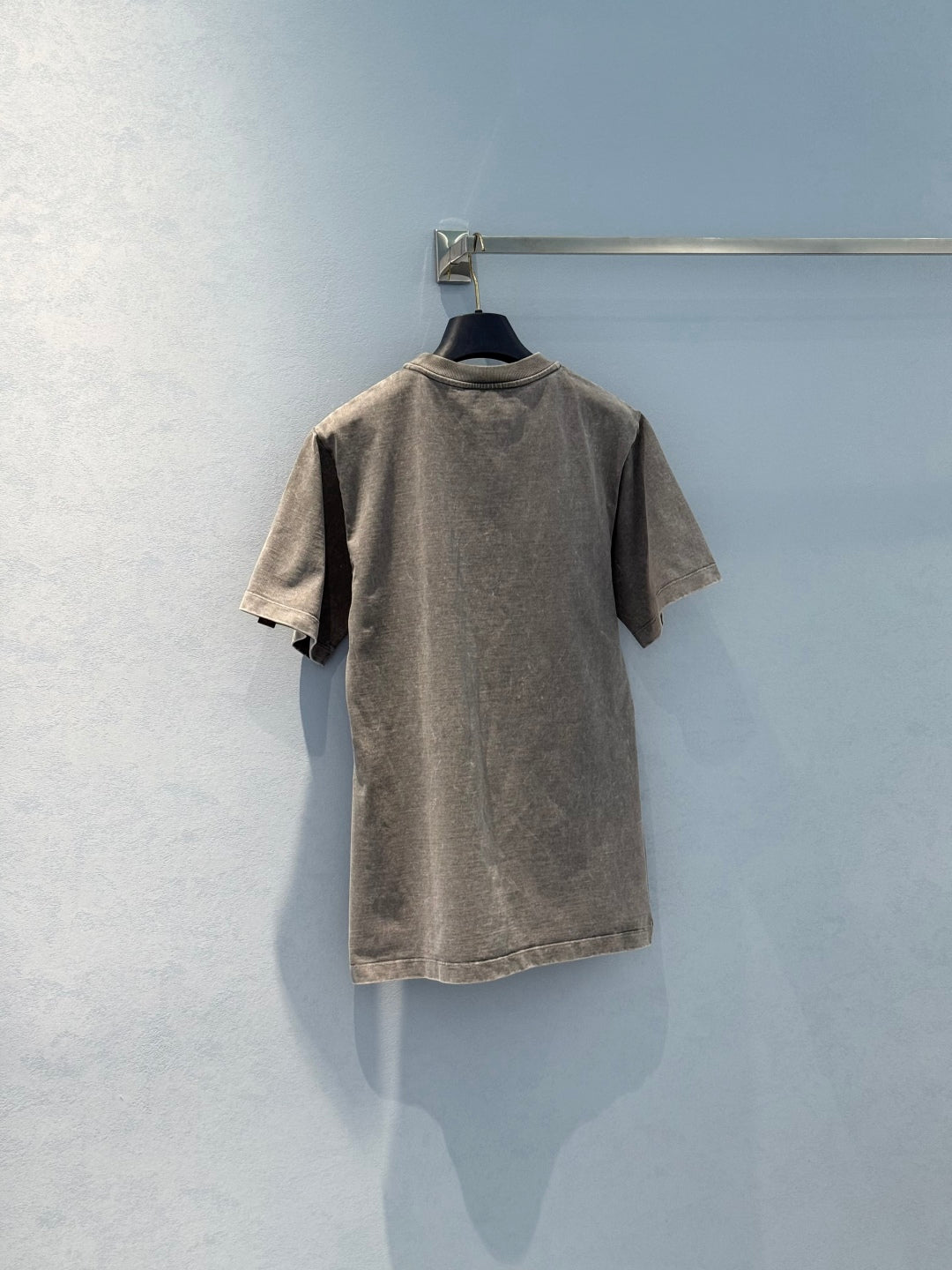 LV 25  Stir-Fried Old Diamond T-Shirt Grey Cotton