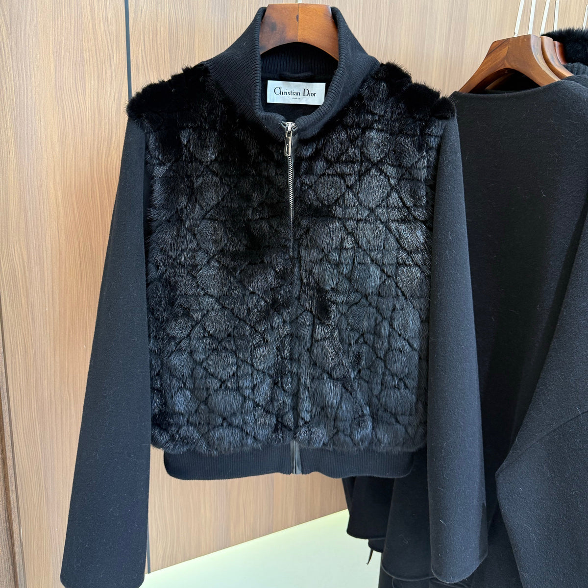 Dior 2026 Quilted Cropped Bomber Jacket Wool 444482