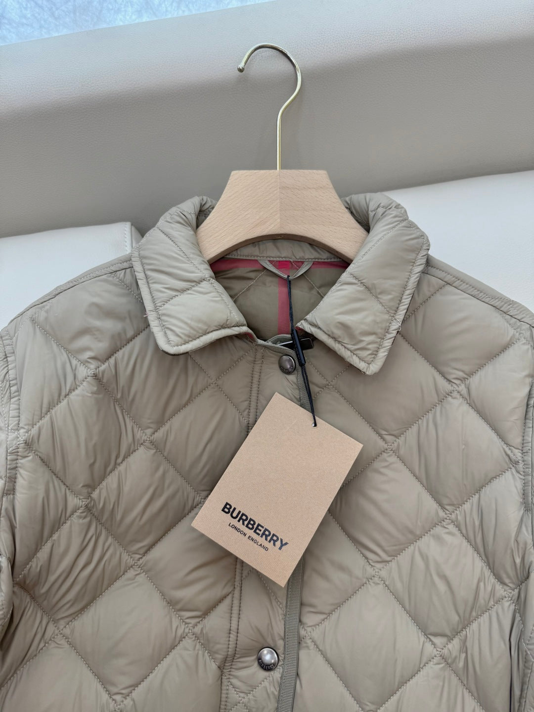 Burberry 25 Jacket Apricot Nylon Cotton