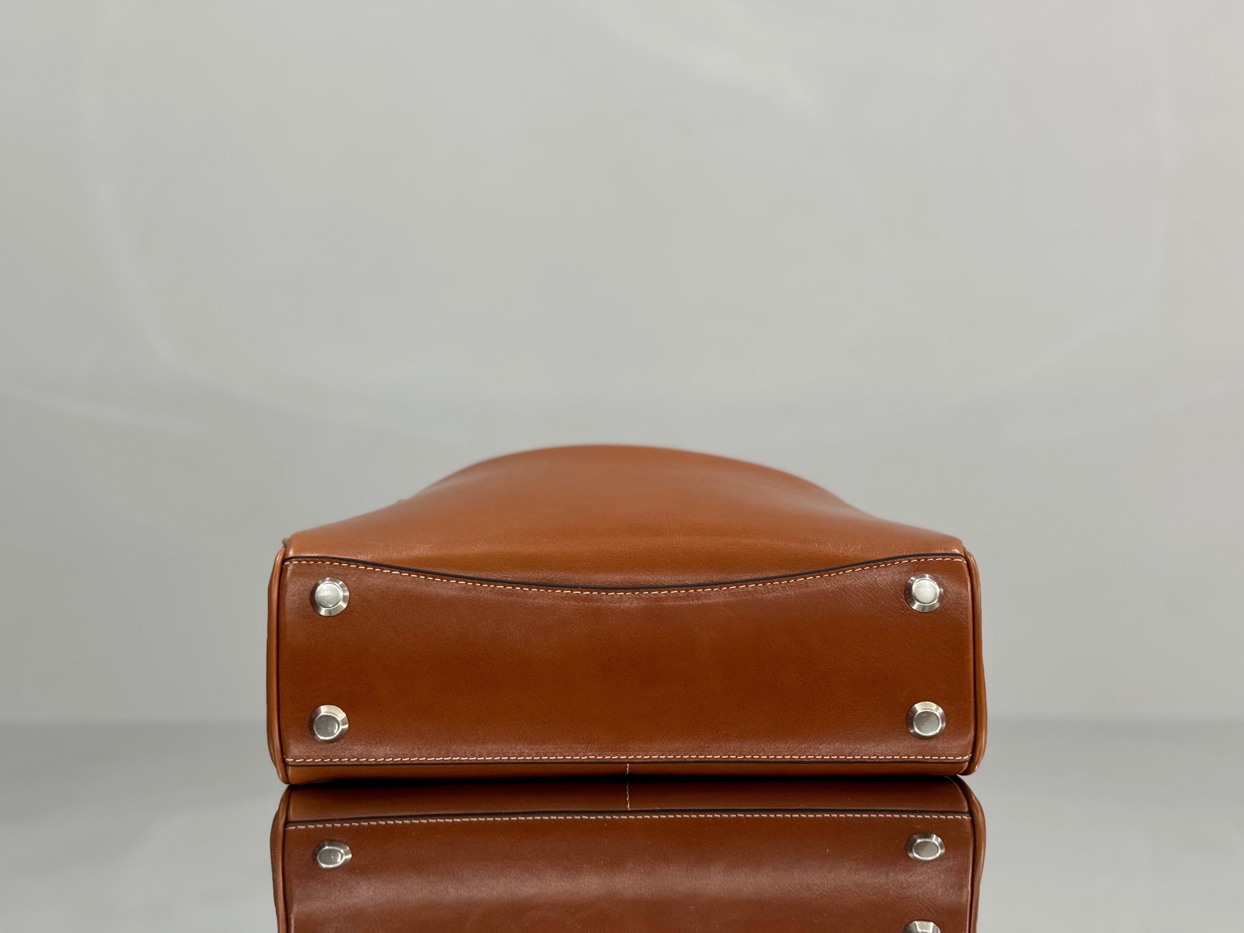 Balenciaga Small Bag 29 Camel Brown Cowhide Silver Hardware
