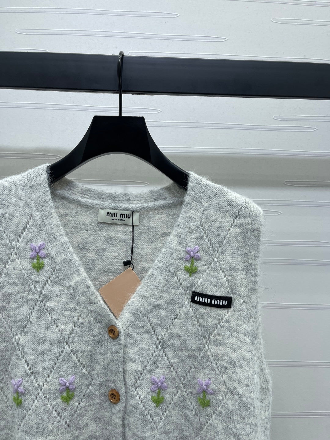 Miu Miu 25 Floral Vest Wool 285236