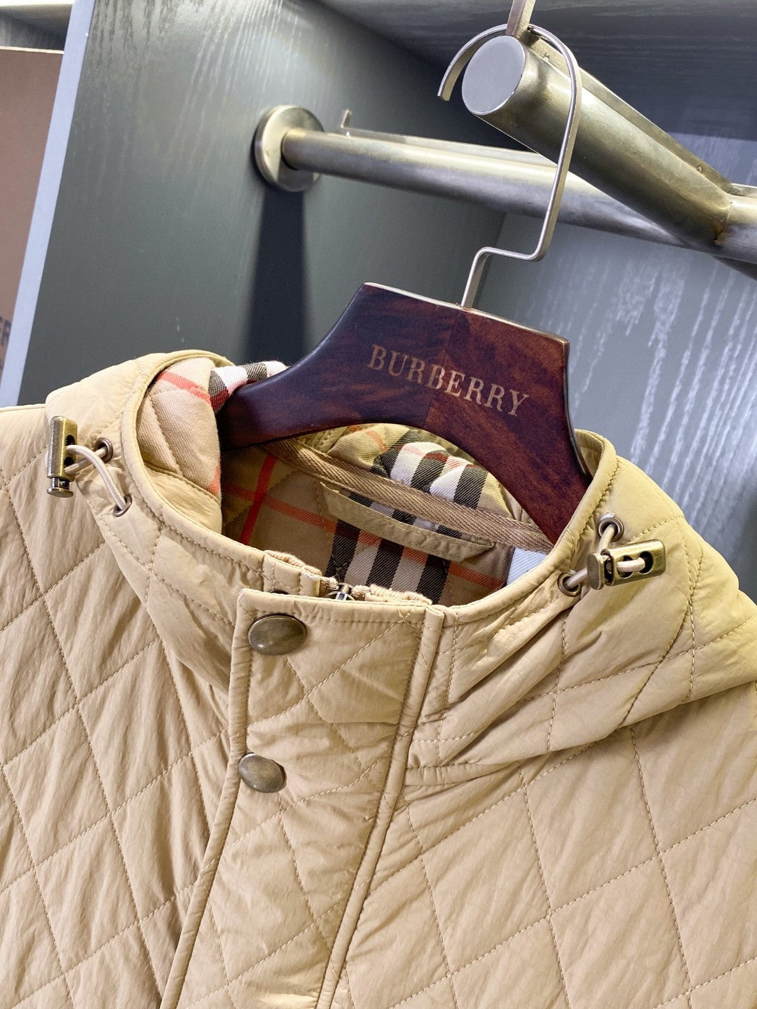 Bur 25 Quilted Long Coat Polyester 306171