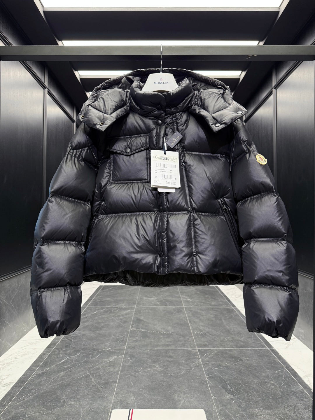 MC 2025 Short Down Jacket Black Polyester