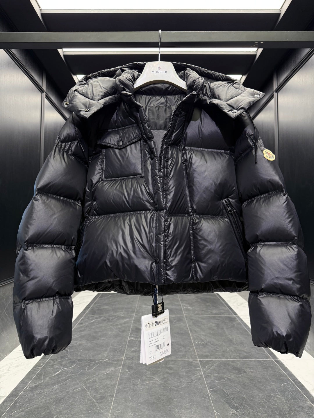 MC 2025 Short Down Jacket Black Polyester