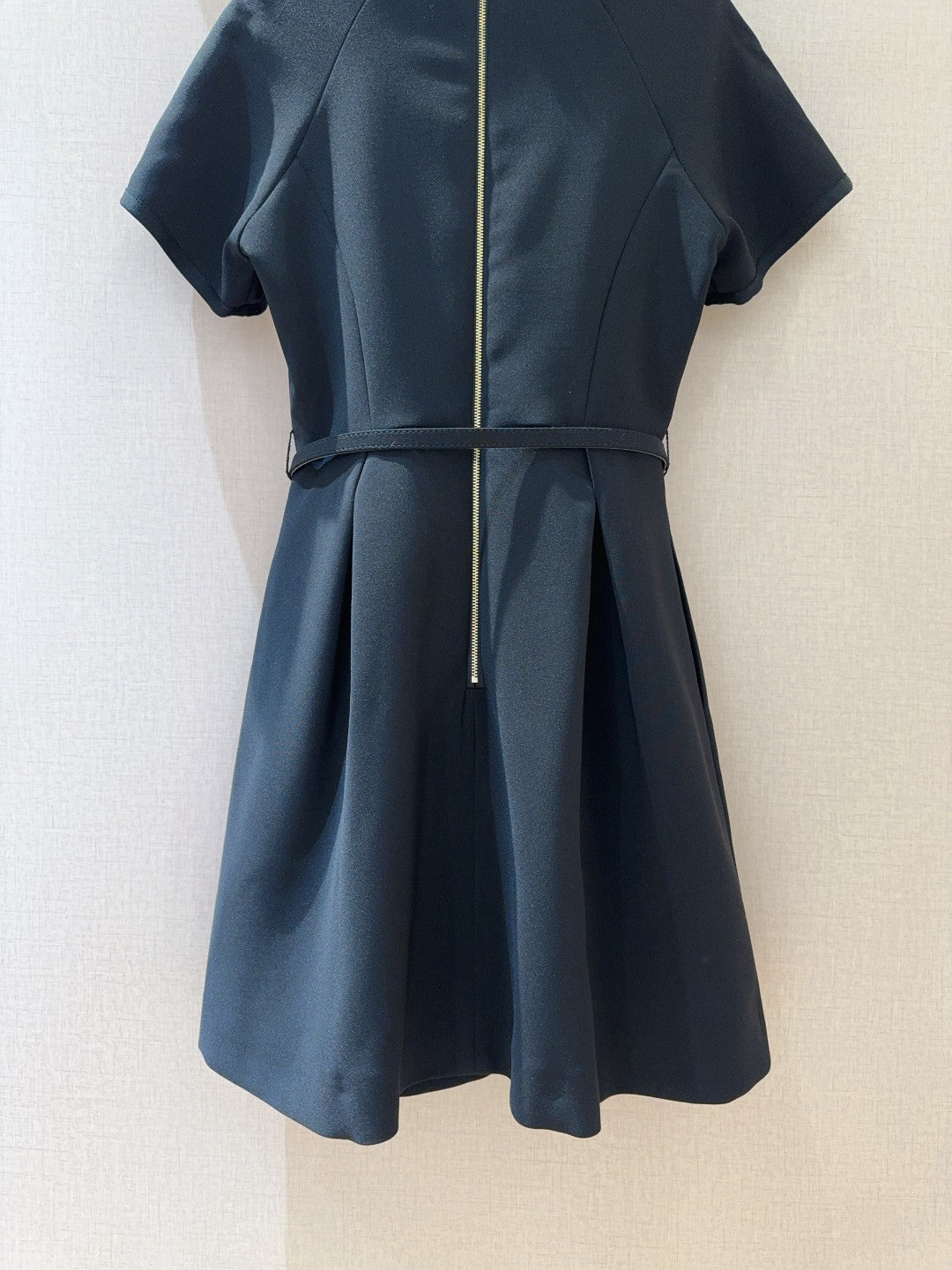 CD 25 Round Neck Raglan Sleeve Dress Black Polyester