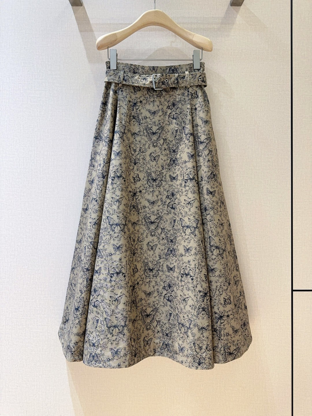 CD Butterfly Print Long skirt Cotton