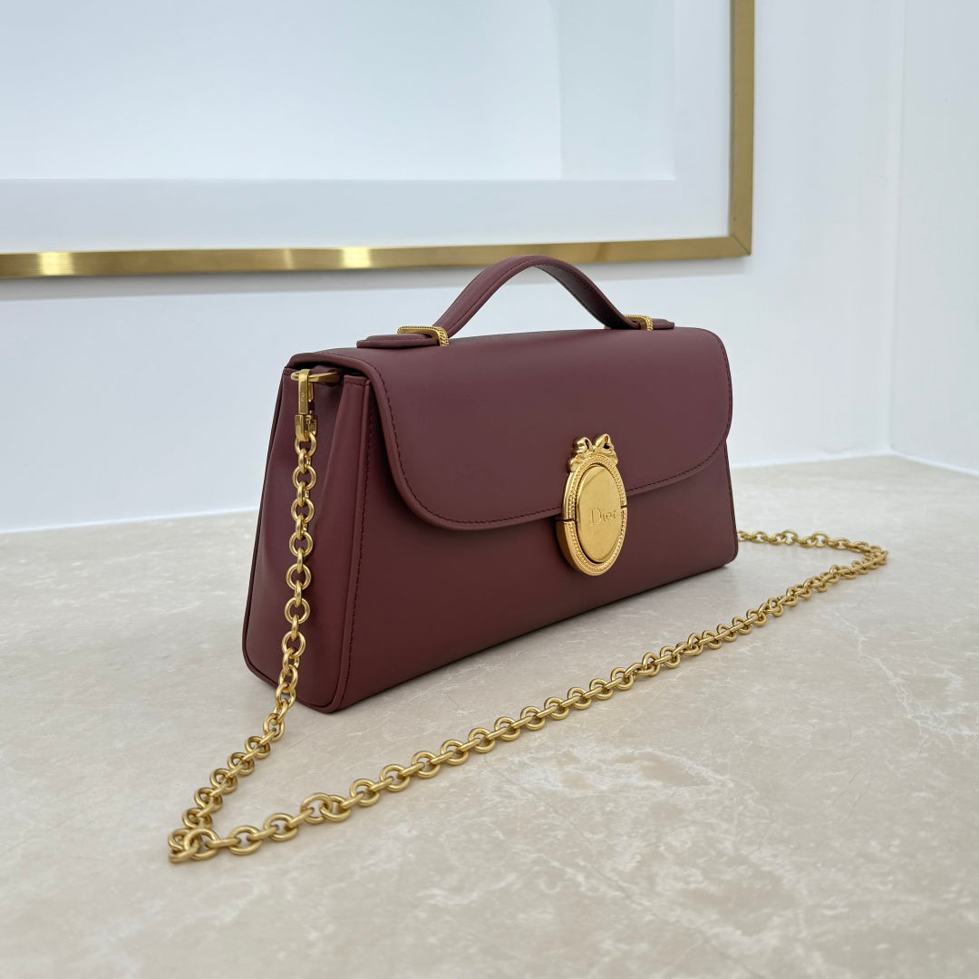 Dior 2026 Medaillon Clutch Multicolors Calfskin 165354