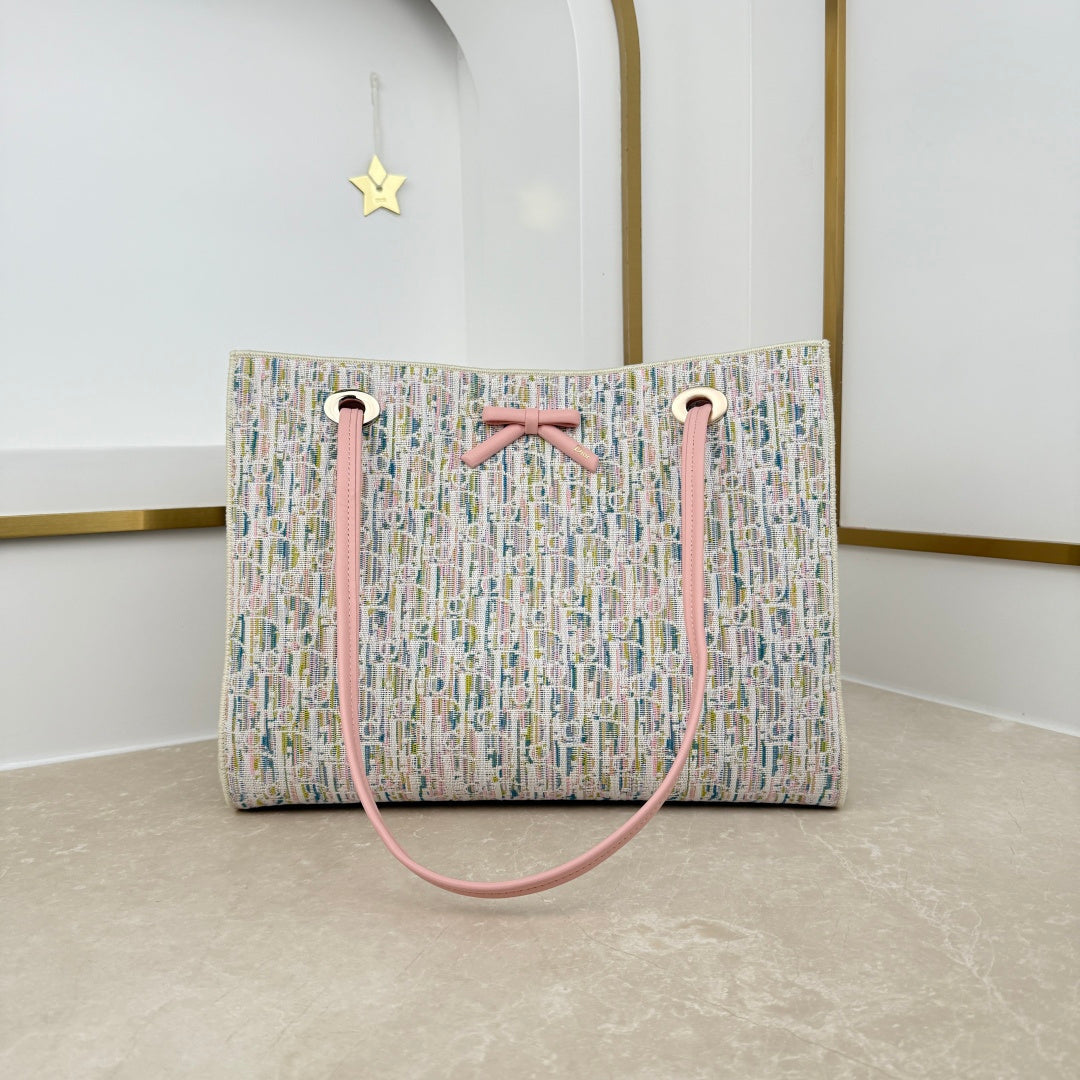 Dior 2026 Promenade Mini Shopping Bag Canvas Leather 402509