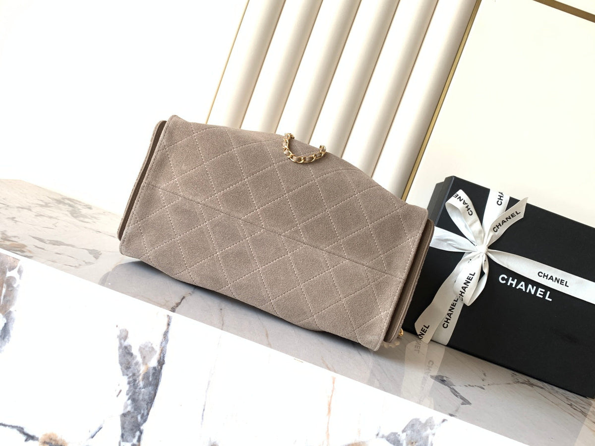 Chanel 2026 Hobo Bag 22cm And 30cm Suede Leather