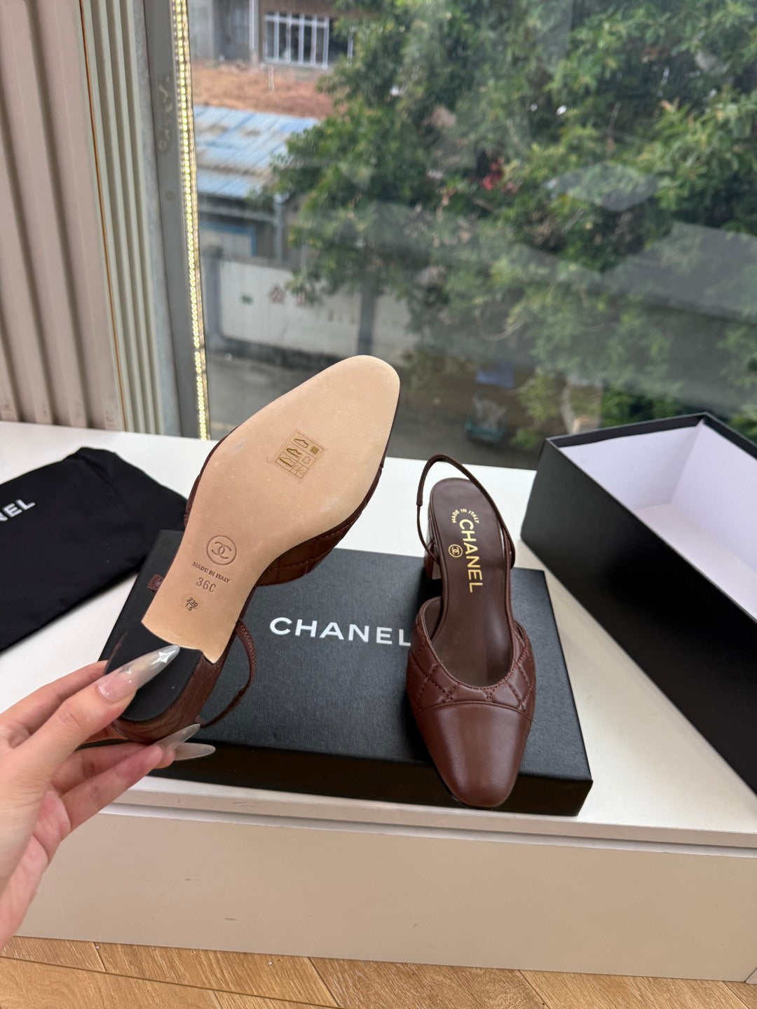 Chanel 2026 Shoe Dark Burgundy Lambskin