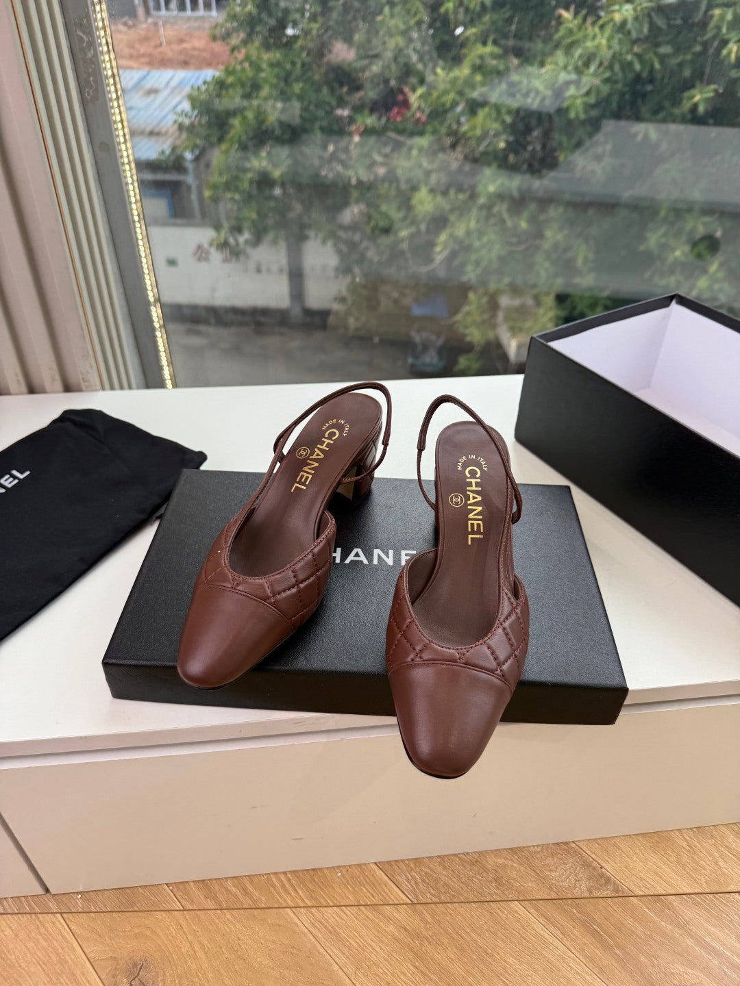 Chanel 2026 Shoe Dark Burgundy Lambskin