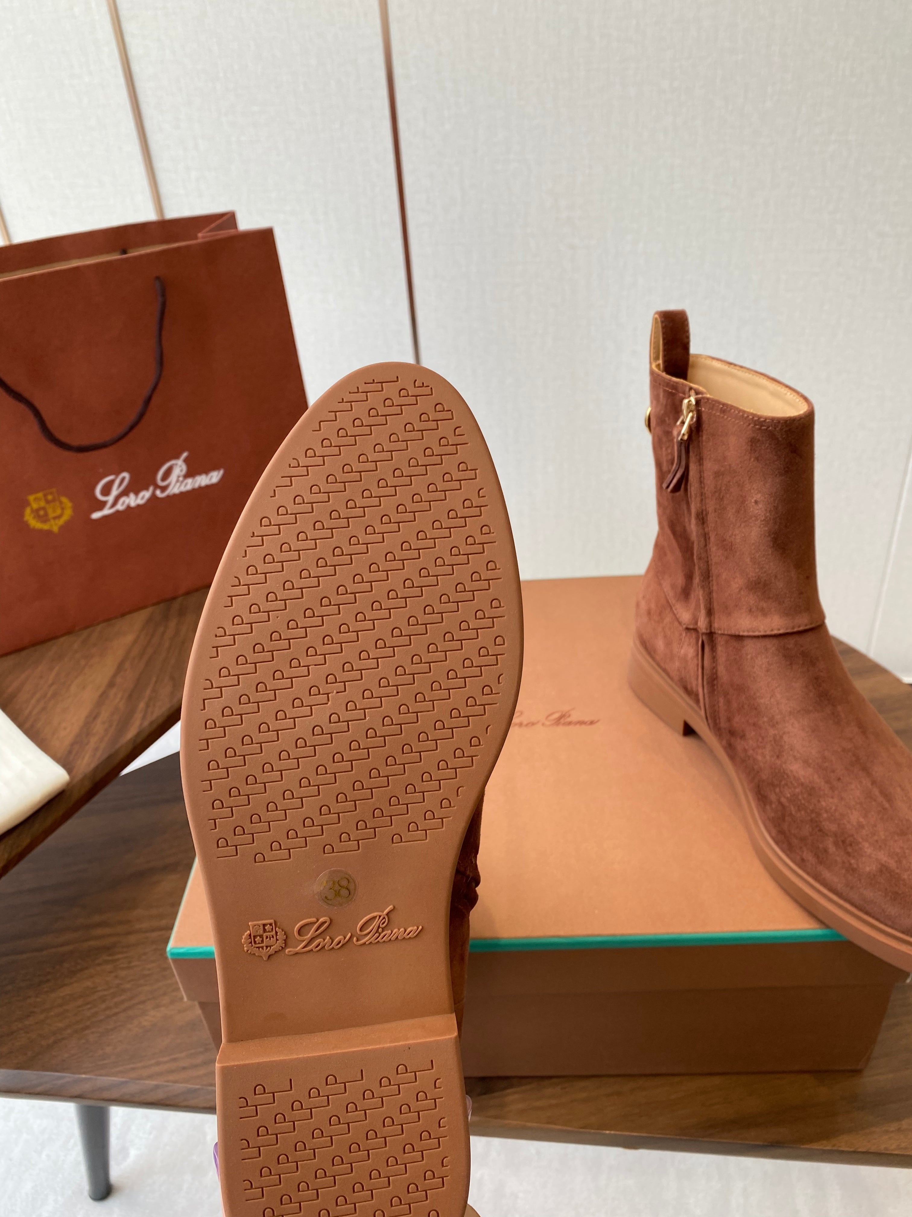 LP latest short boots brown suede 388104