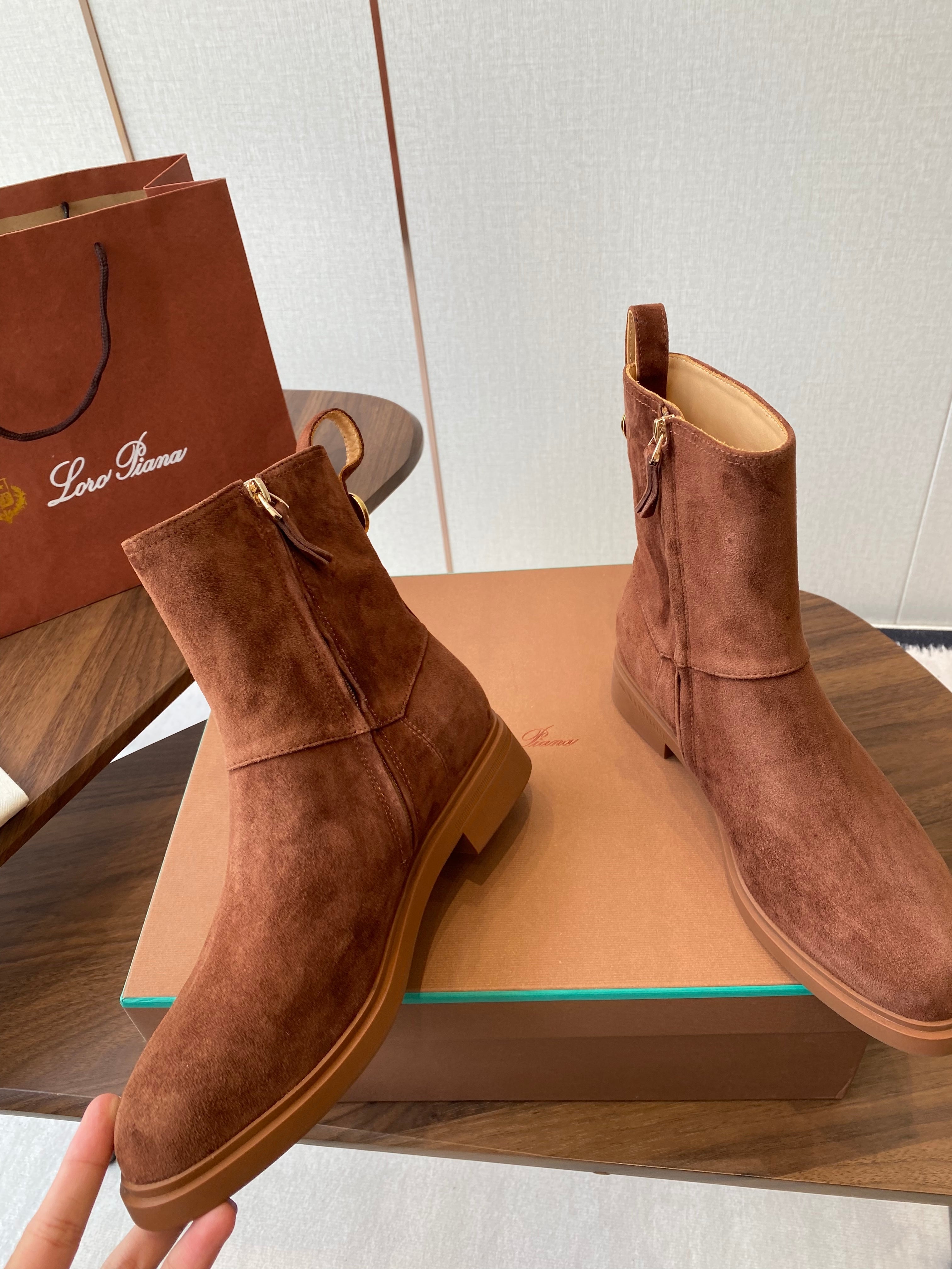 LP latest short boots brown suede 388104