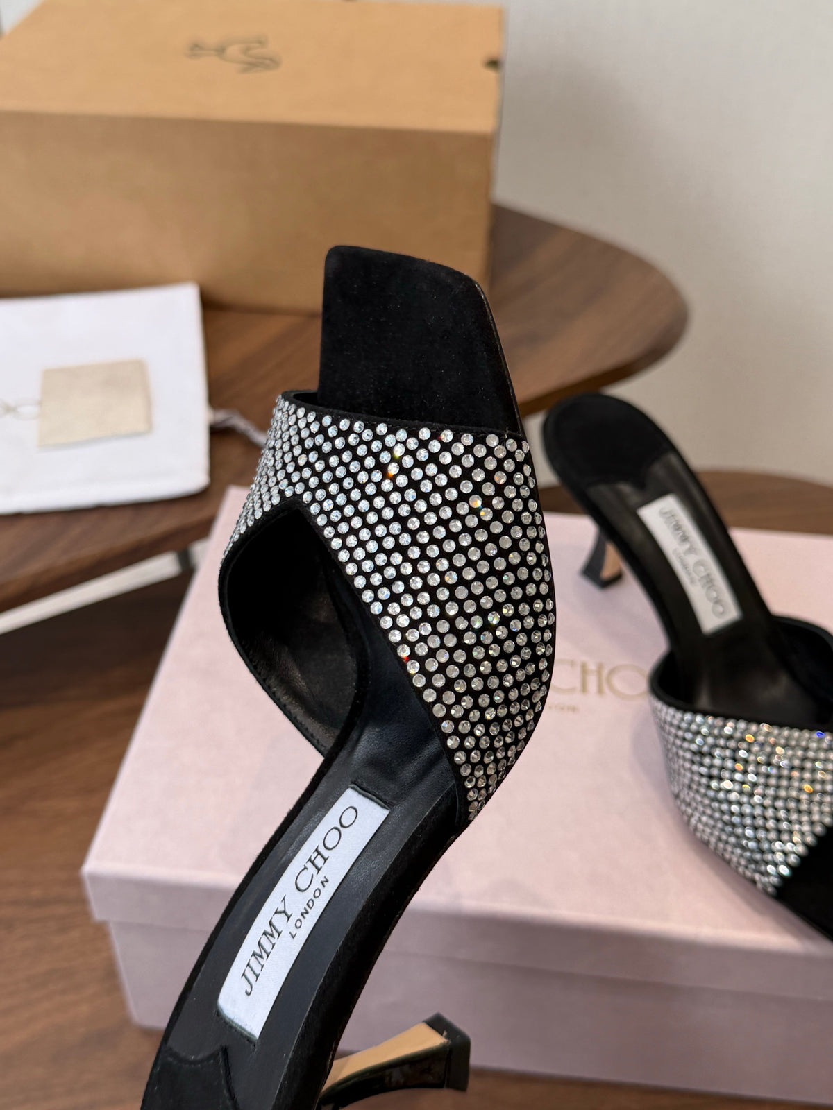 Jimmy Choo 2026 Skye Sandals 65mm Glitter Leather 940362