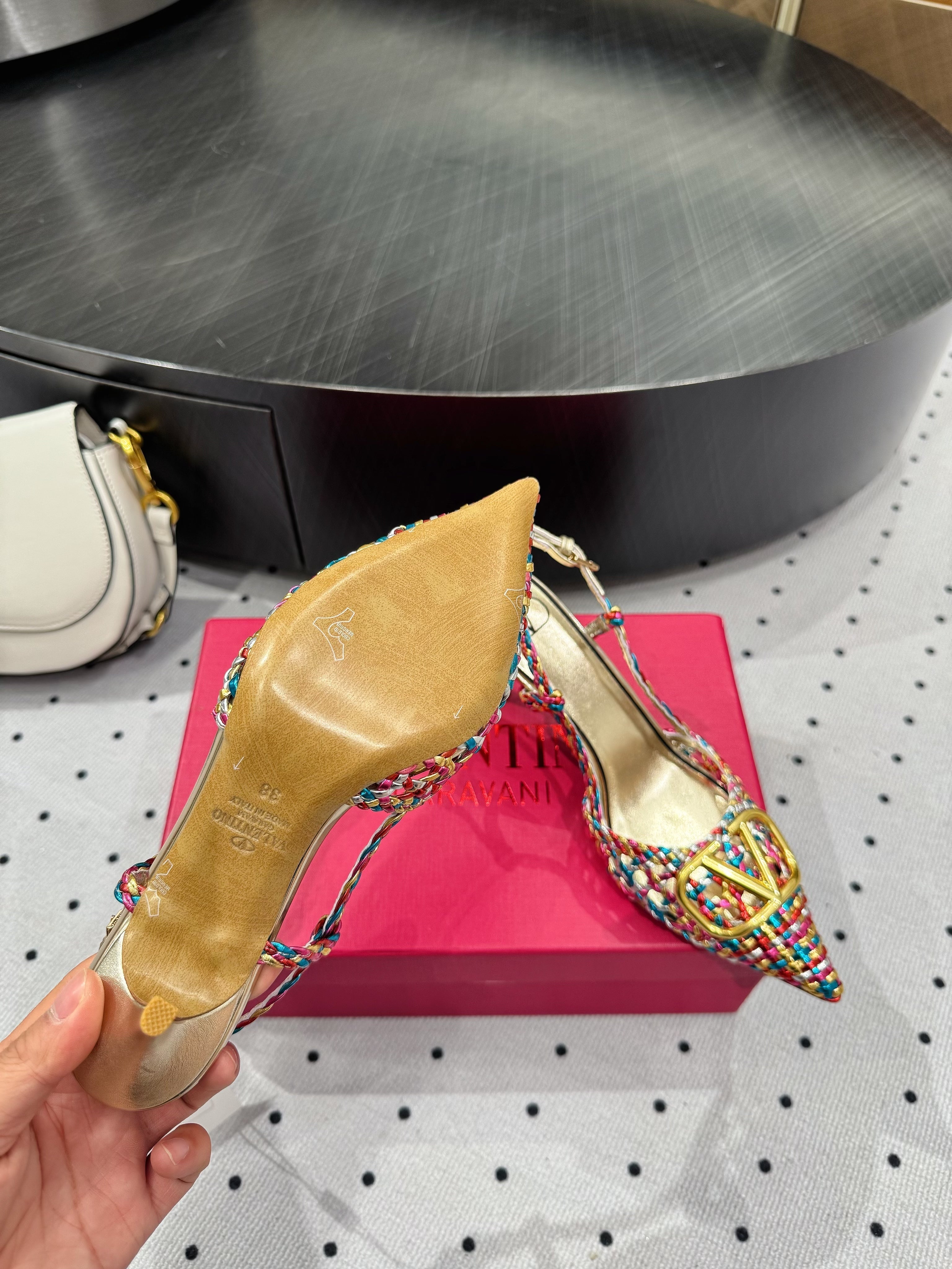 VT 25 Weaving Slingback Mutilcolor Sheepskin 326700