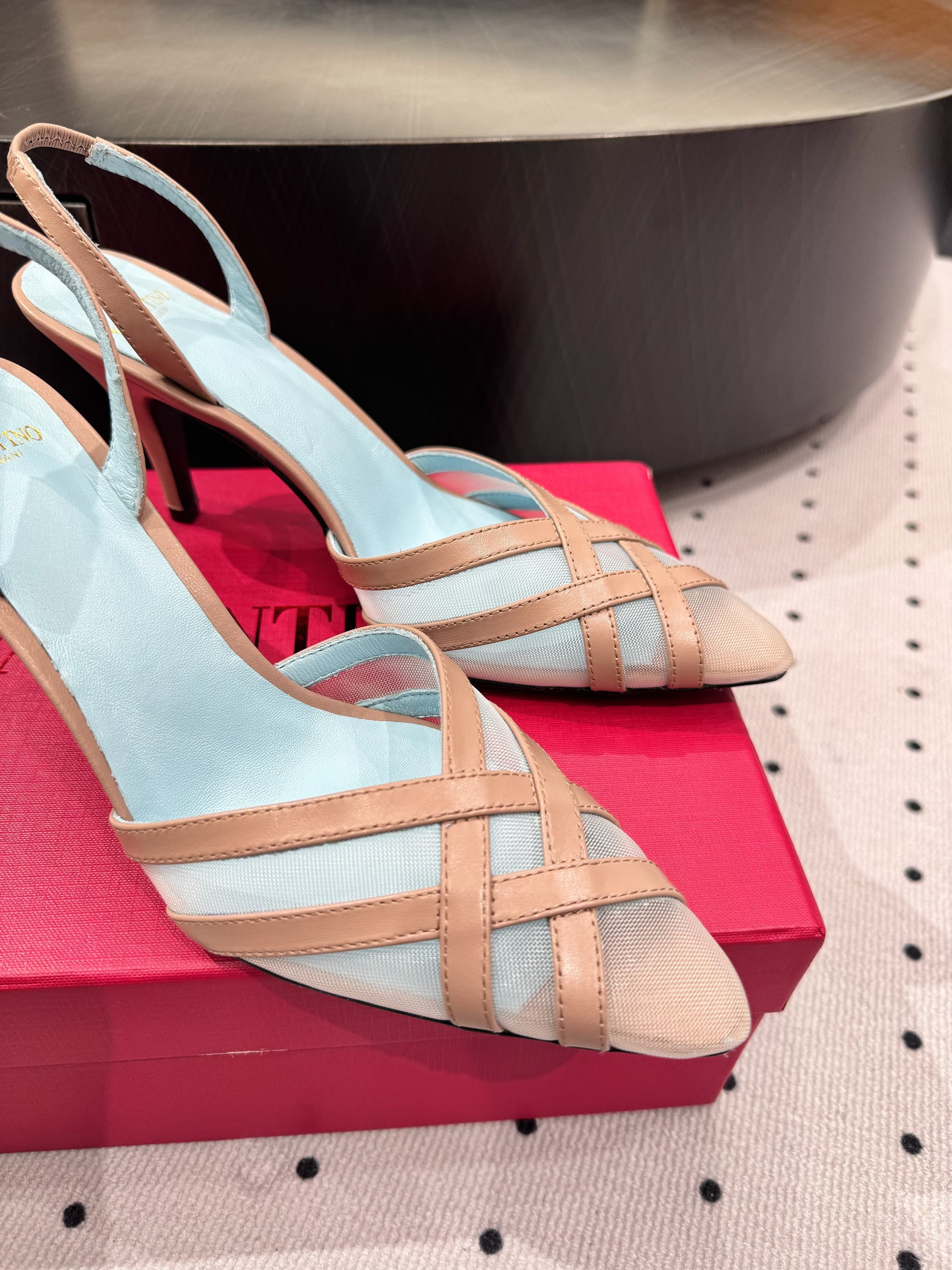 VT 25 Mesh Slingback Pink Sheepskin 327590