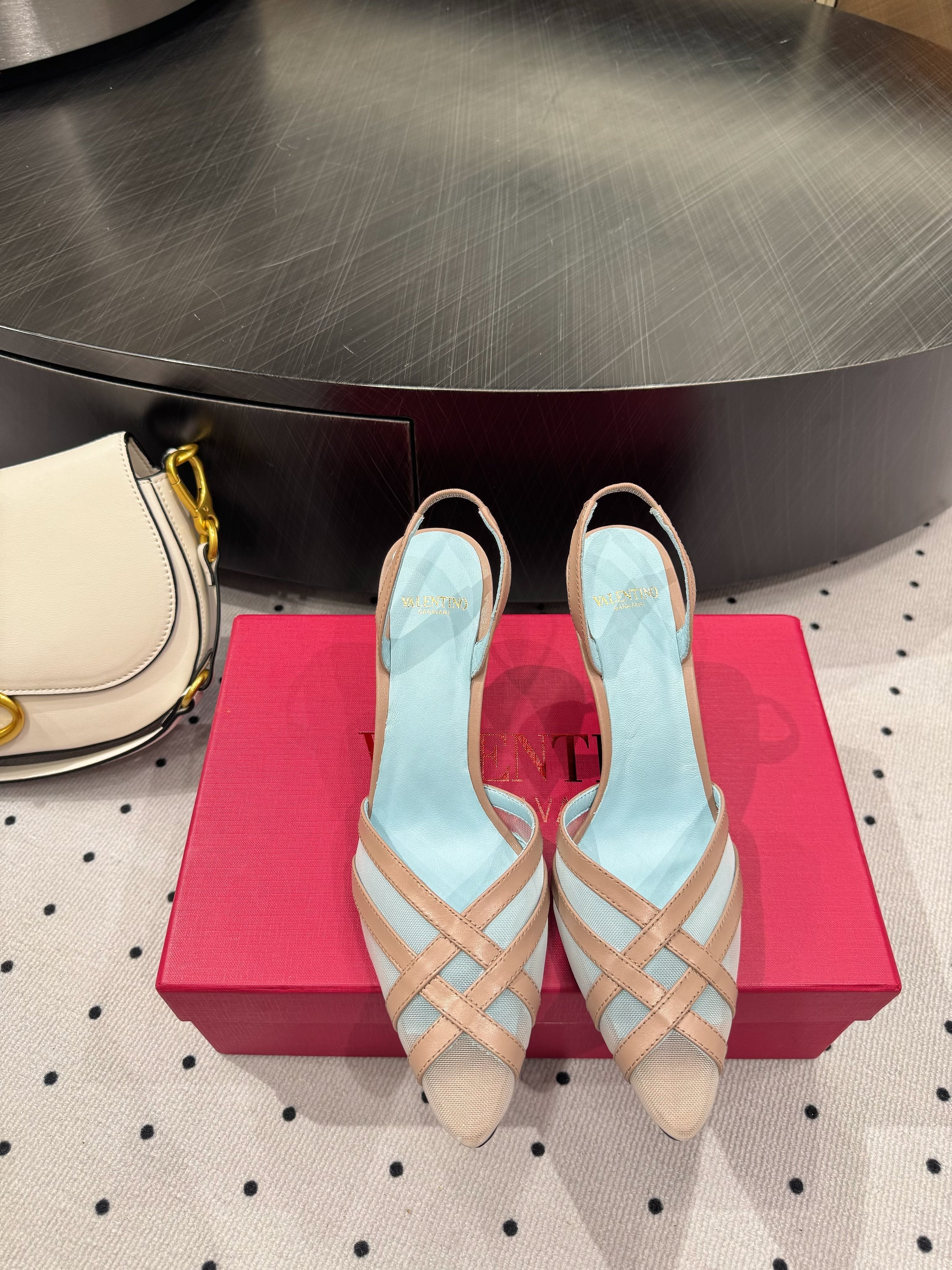 VT 25 Mesh Slingback Pink Sheepskin 327590