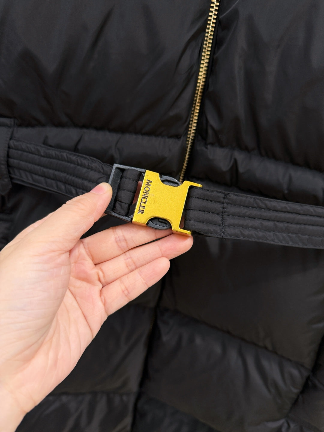 MC 25 Long Coat Black Polyester 0023