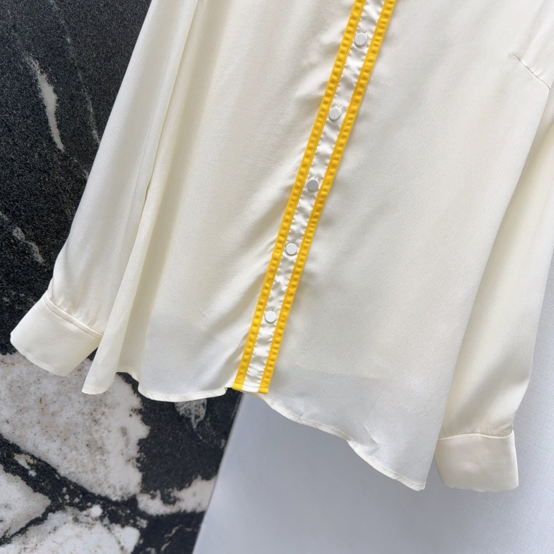 Gucci 25 Shirt Ivory Viscose