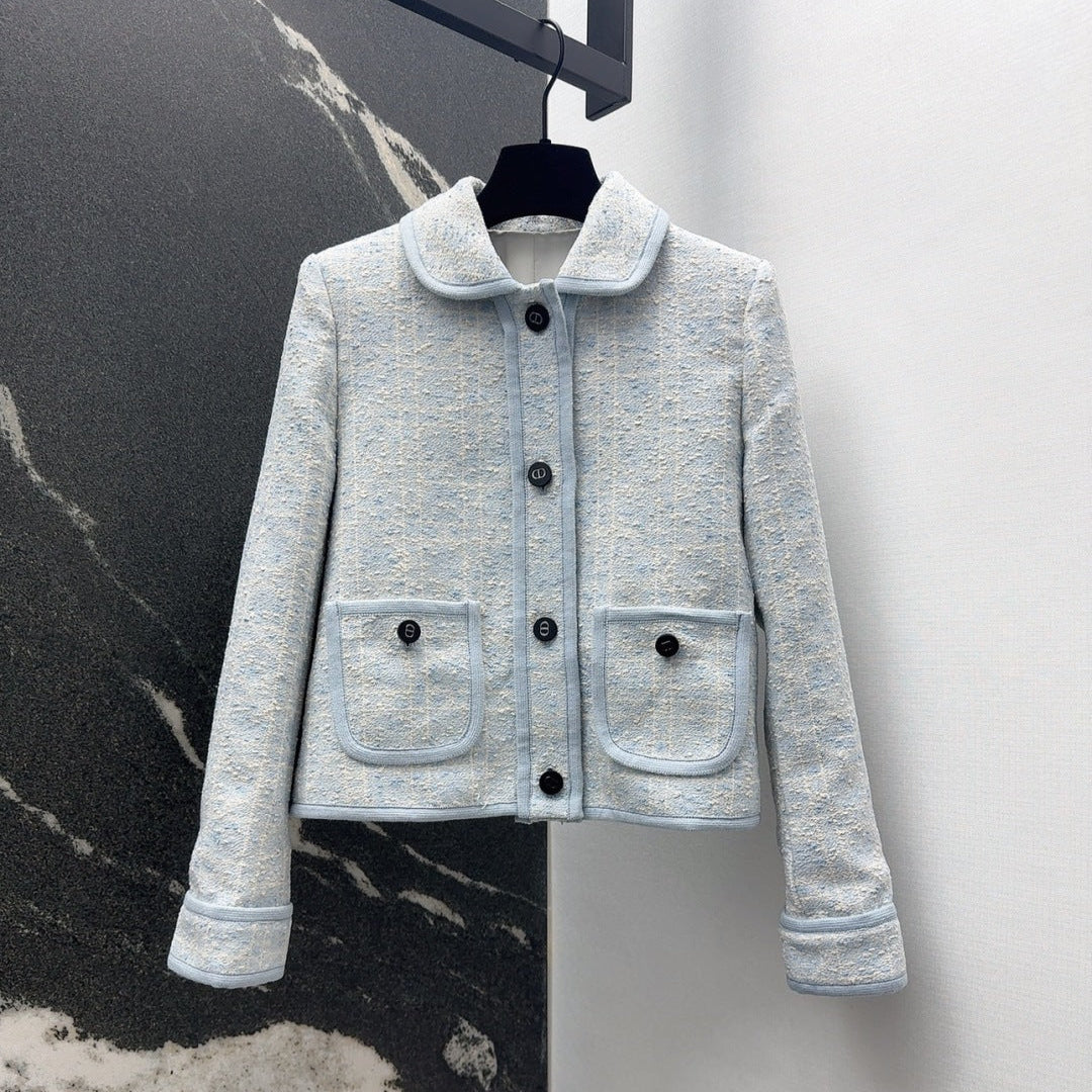 CD 25 Plaid Jacket Could Blue Tweed