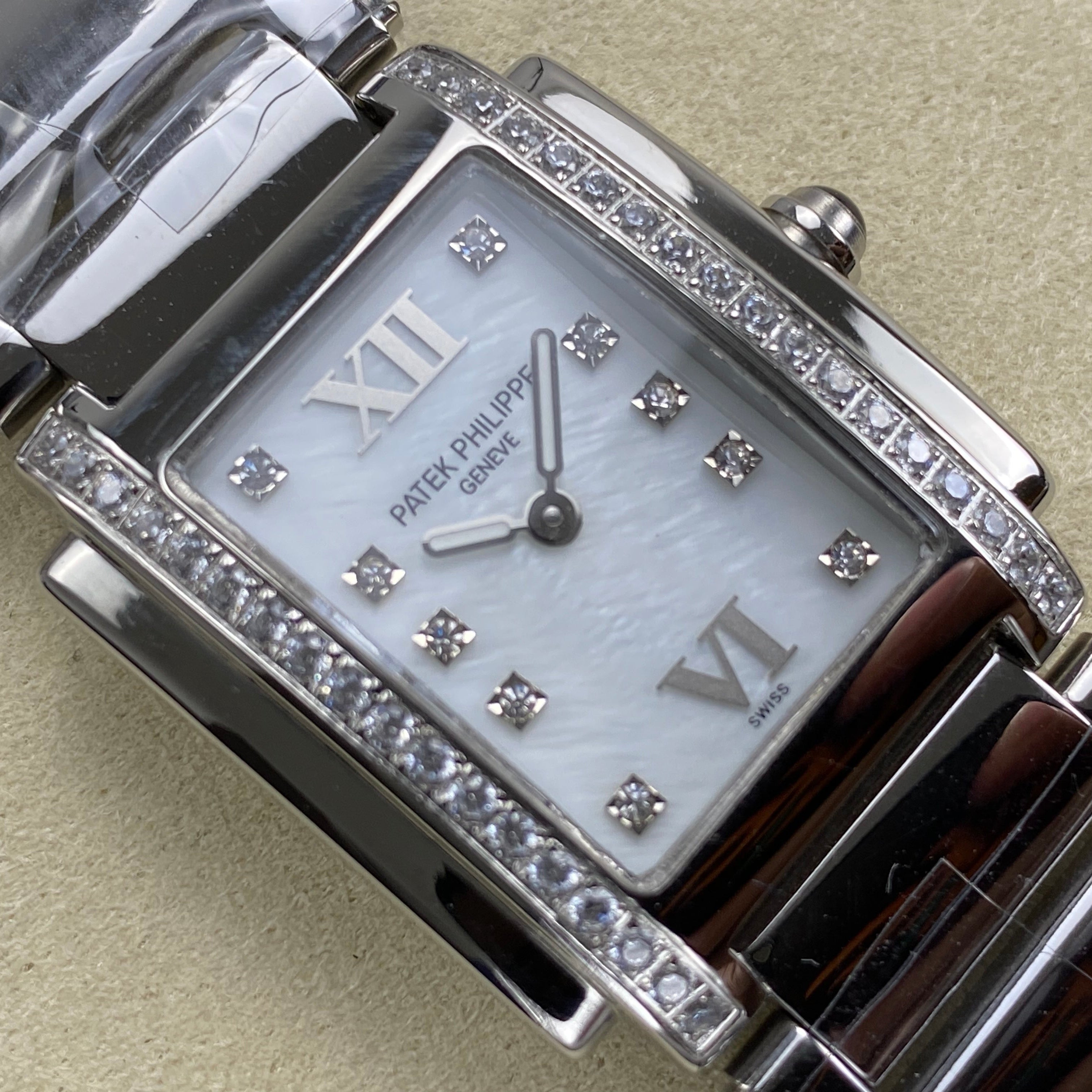 Patek Philippe Twenty 26mm Sliver Case Diamond Bezel