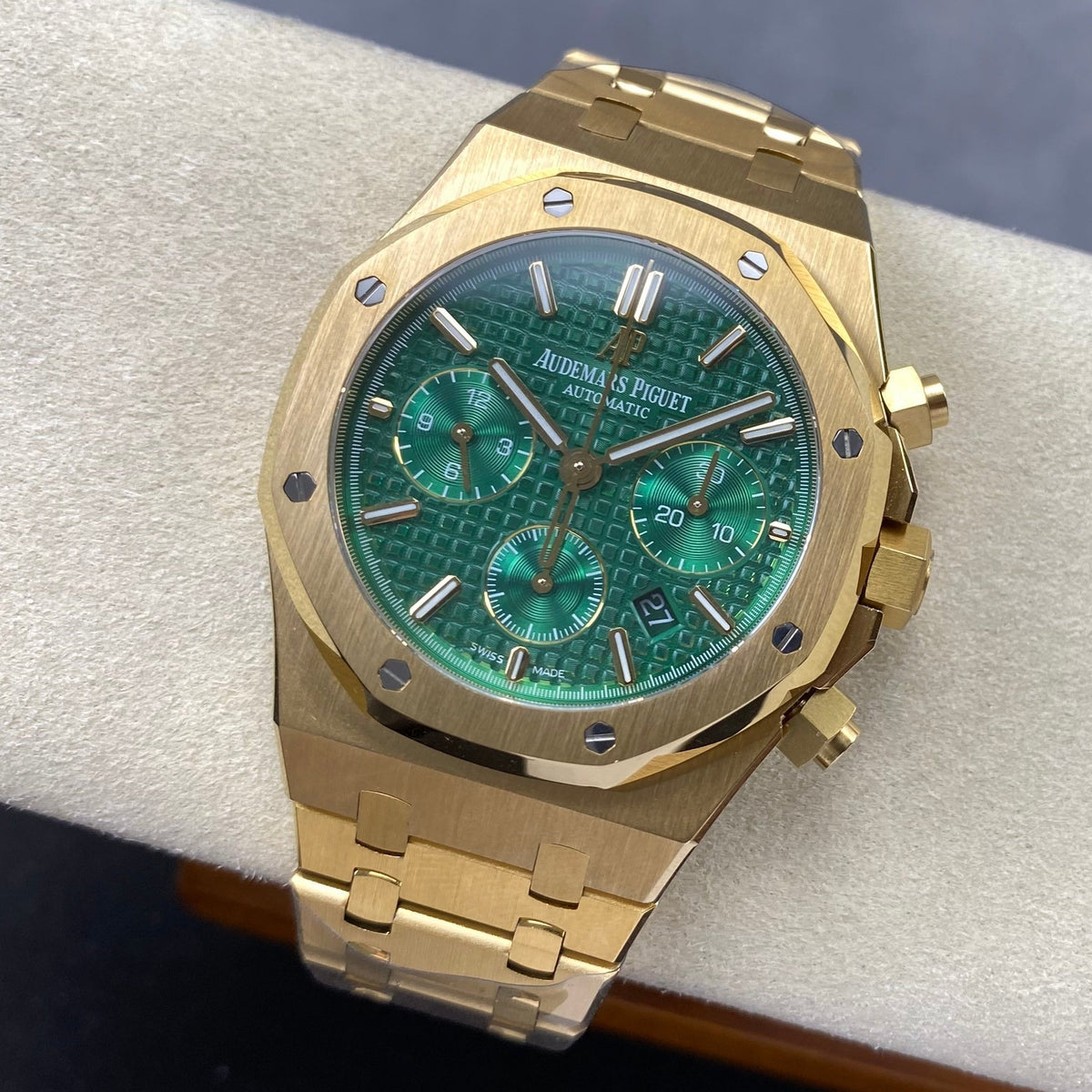 Audemars Piguet Royal Oak Chronograph 41mm Gold Green Dial