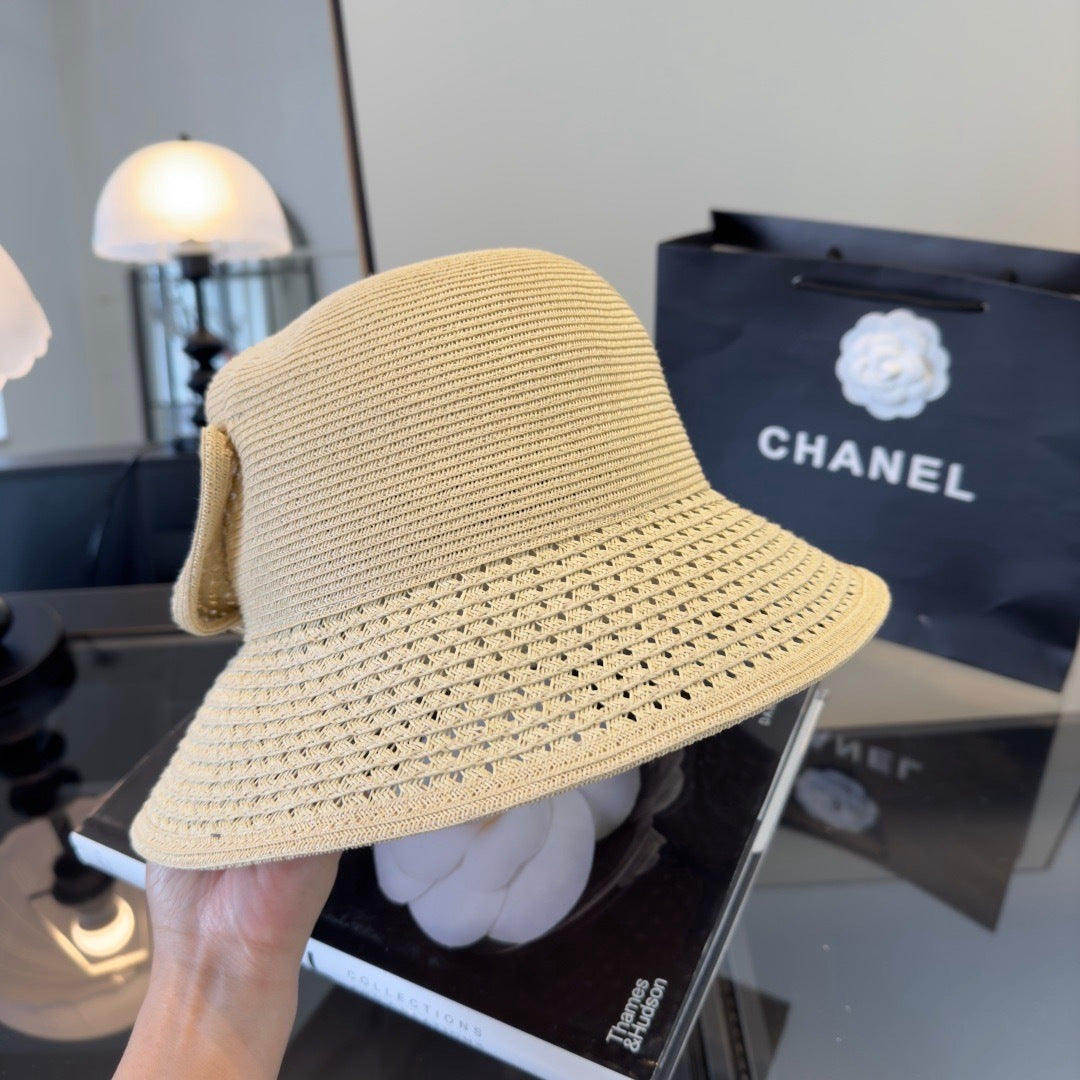 Chanel Bow Straw Hat 294985