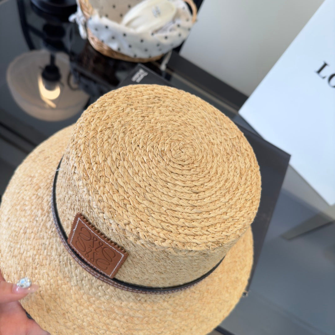 Loewe Raffia Straw Bucket Hat 299791