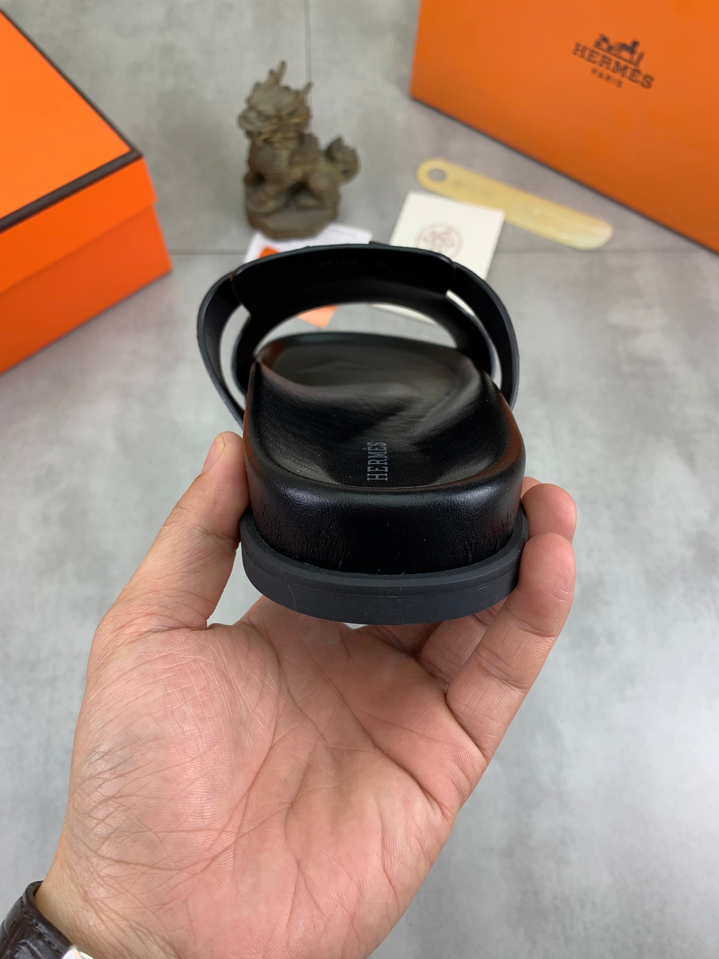 HM Men's Slide Pink Cowhide 616256