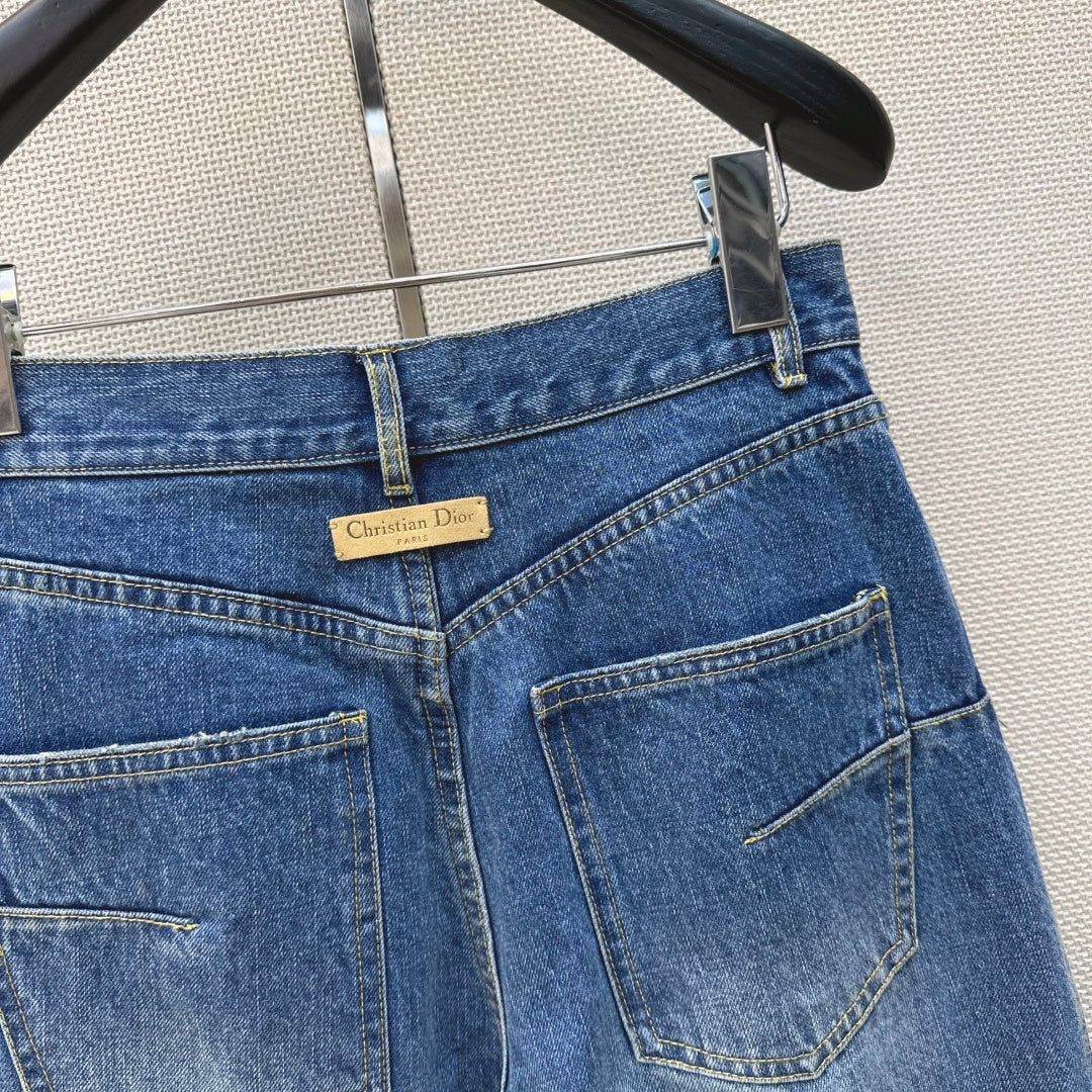 Dior 2026 Wide-leg Jeans Blue Cotton 392019