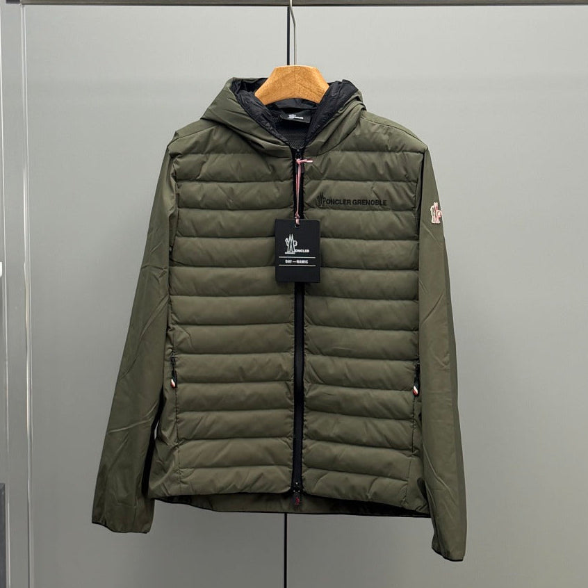 Moncler 2026 Padded Zip-Up Hoodie Jacket Nylon Down