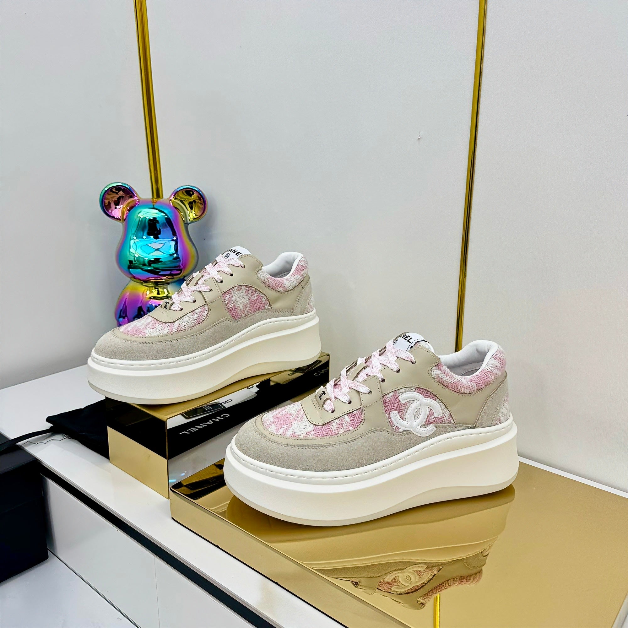 CC 25 Platform Sneaker Pink Nude Cowhide 312953