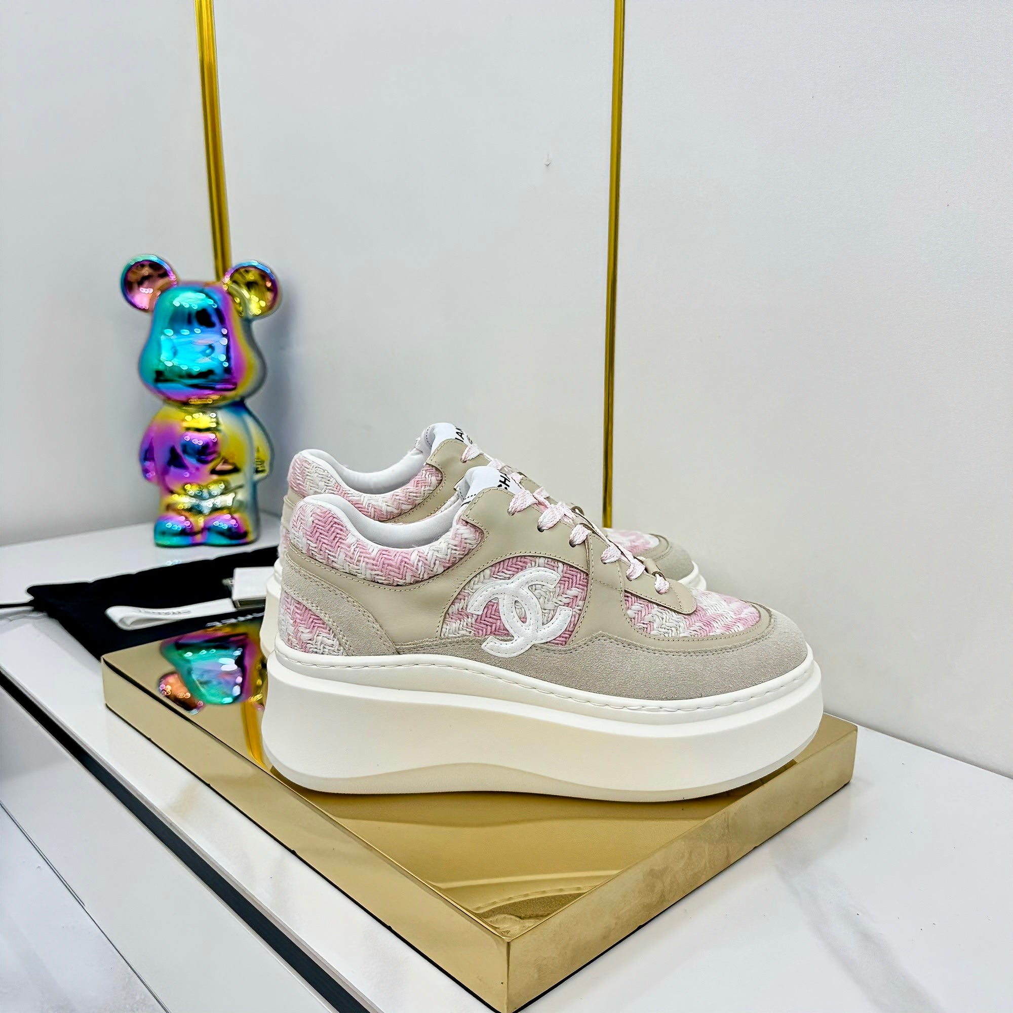 CC 25 Platform Sneaker Pink Nude Cowhide 312953