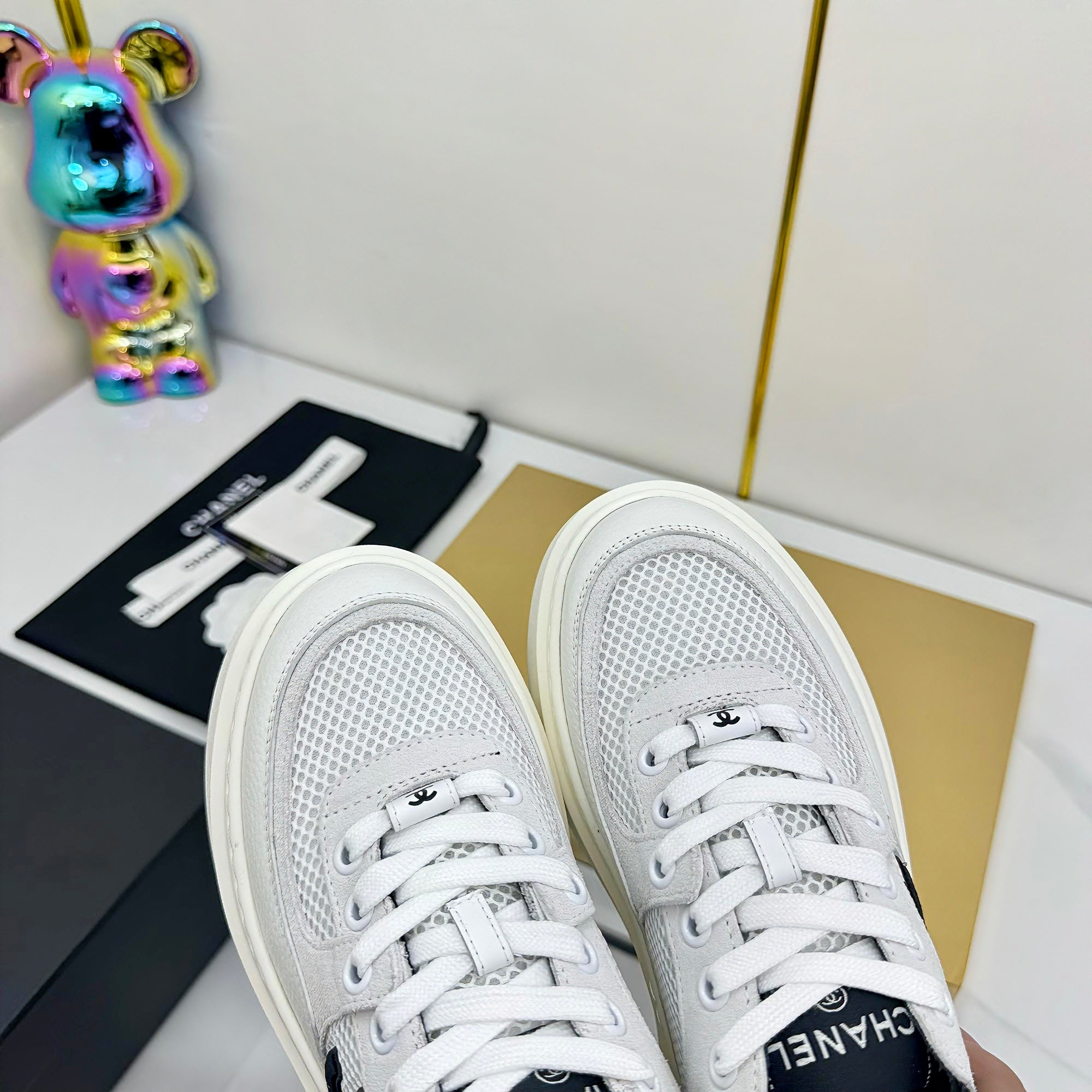 CC 25 Platform Sneaker White Cowhide 312954